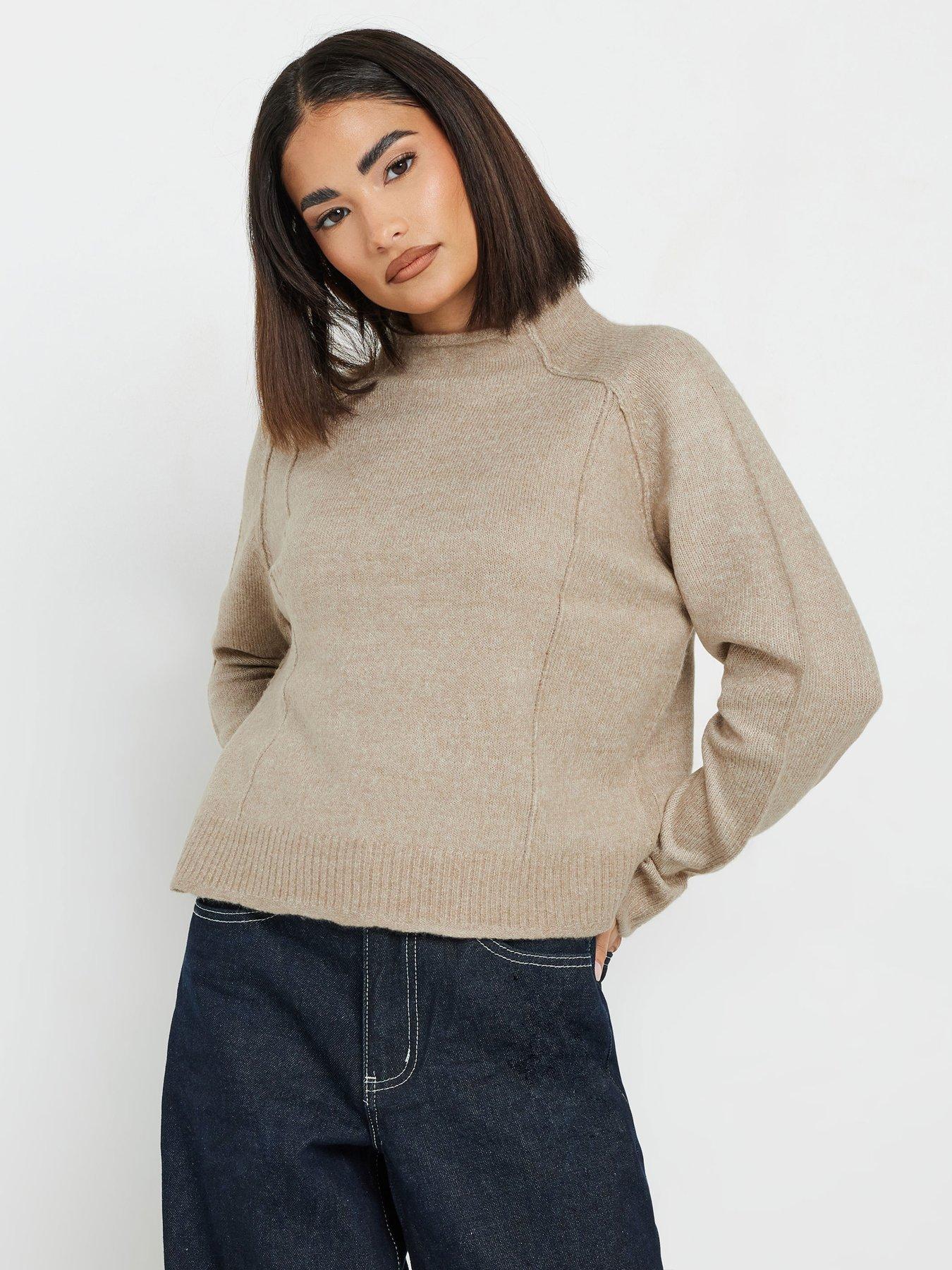 undefined Petite Seam Detail Jumper - Natural
