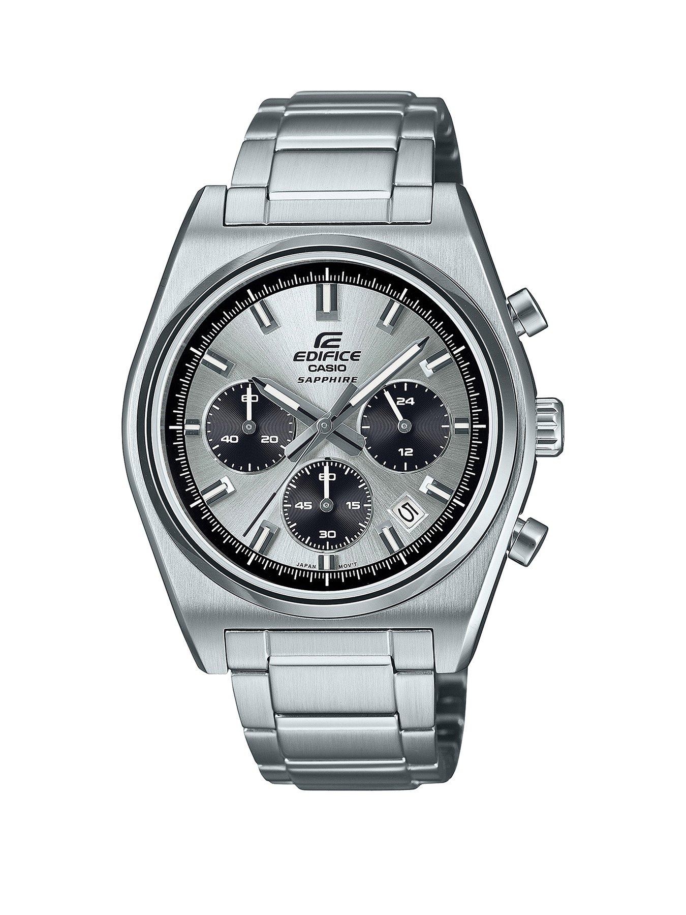 Edifice casio stainless steel best sale