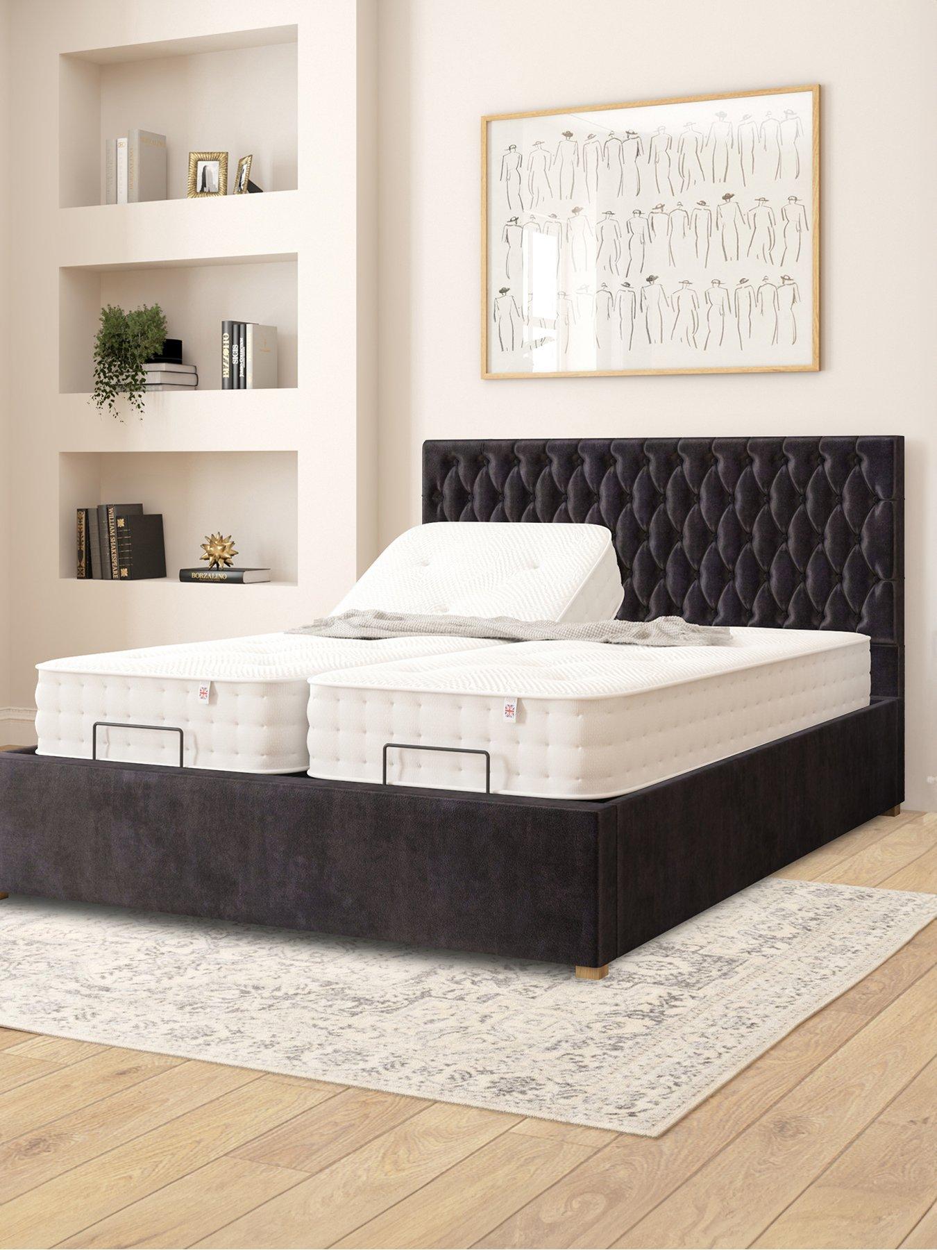 Product photograph of Aspire Monroe Adjustable Bed With Mattress - Double from very.co.uk