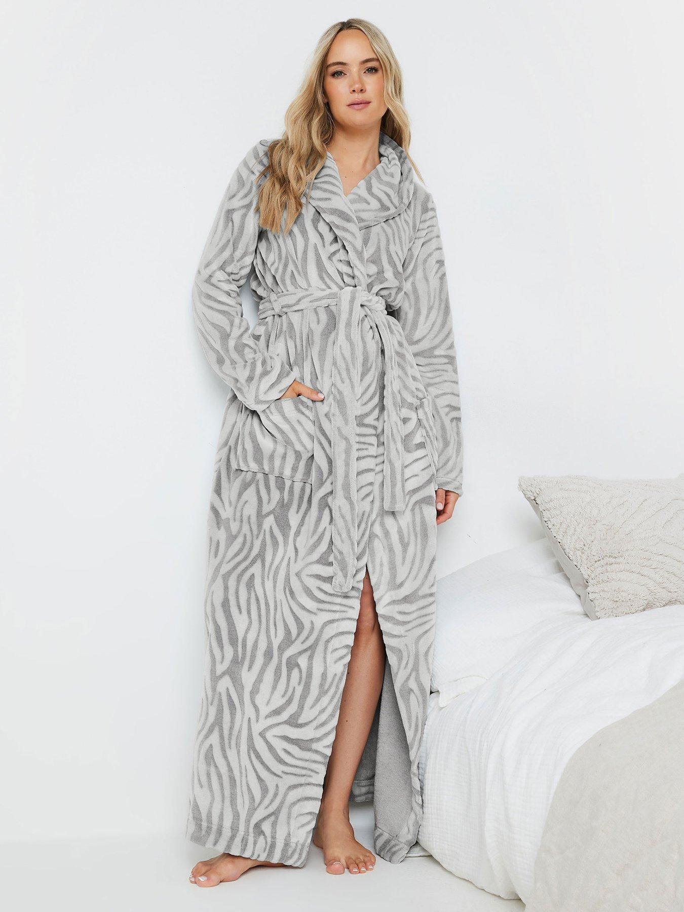 Long Tall Sally Tall Zebra Clipped Shawl Robe | Very