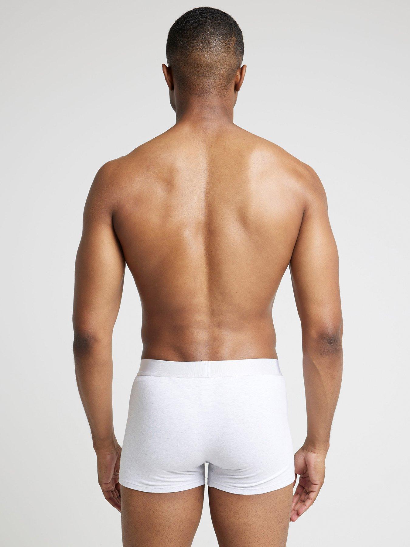 Image 2 of 3 of River Island Plain Wb 4 Pack Trunks - Grey