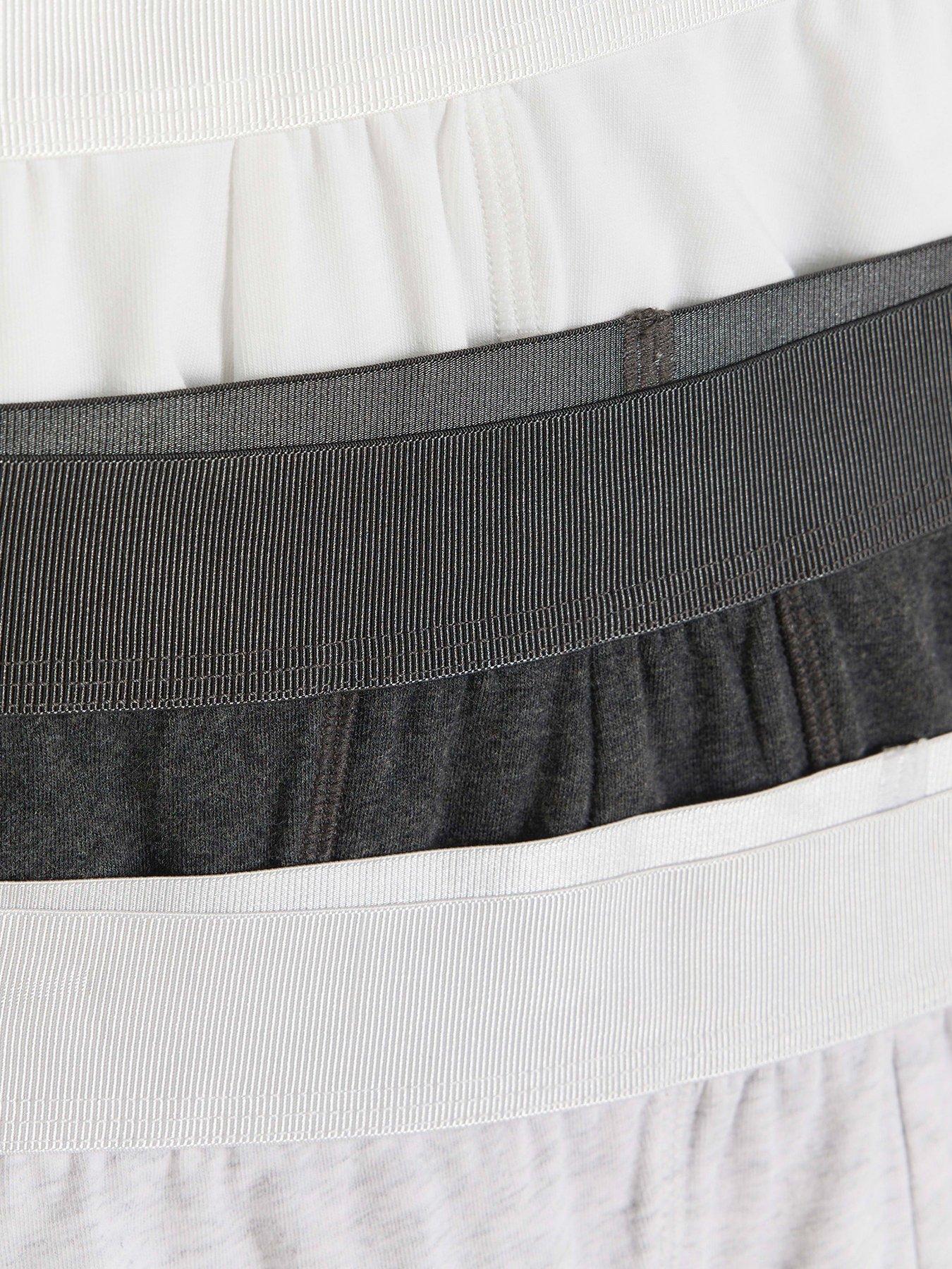 Image 3 of 3 of River Island Plain Wb 4 Pack Trunks - Grey