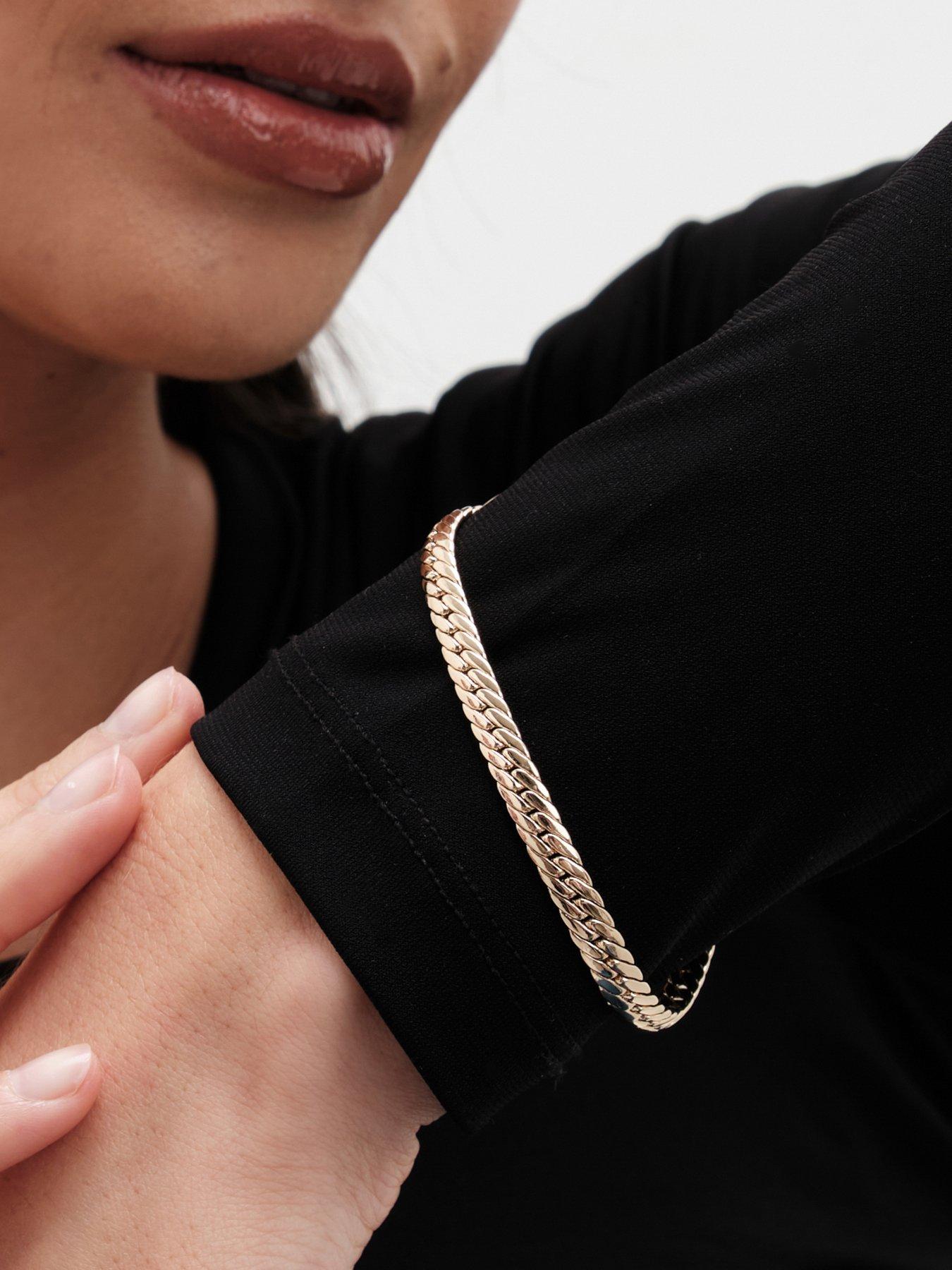 Image 3 of 4 of Jon Richard Gold Plated Herringbone Chain Bracelet