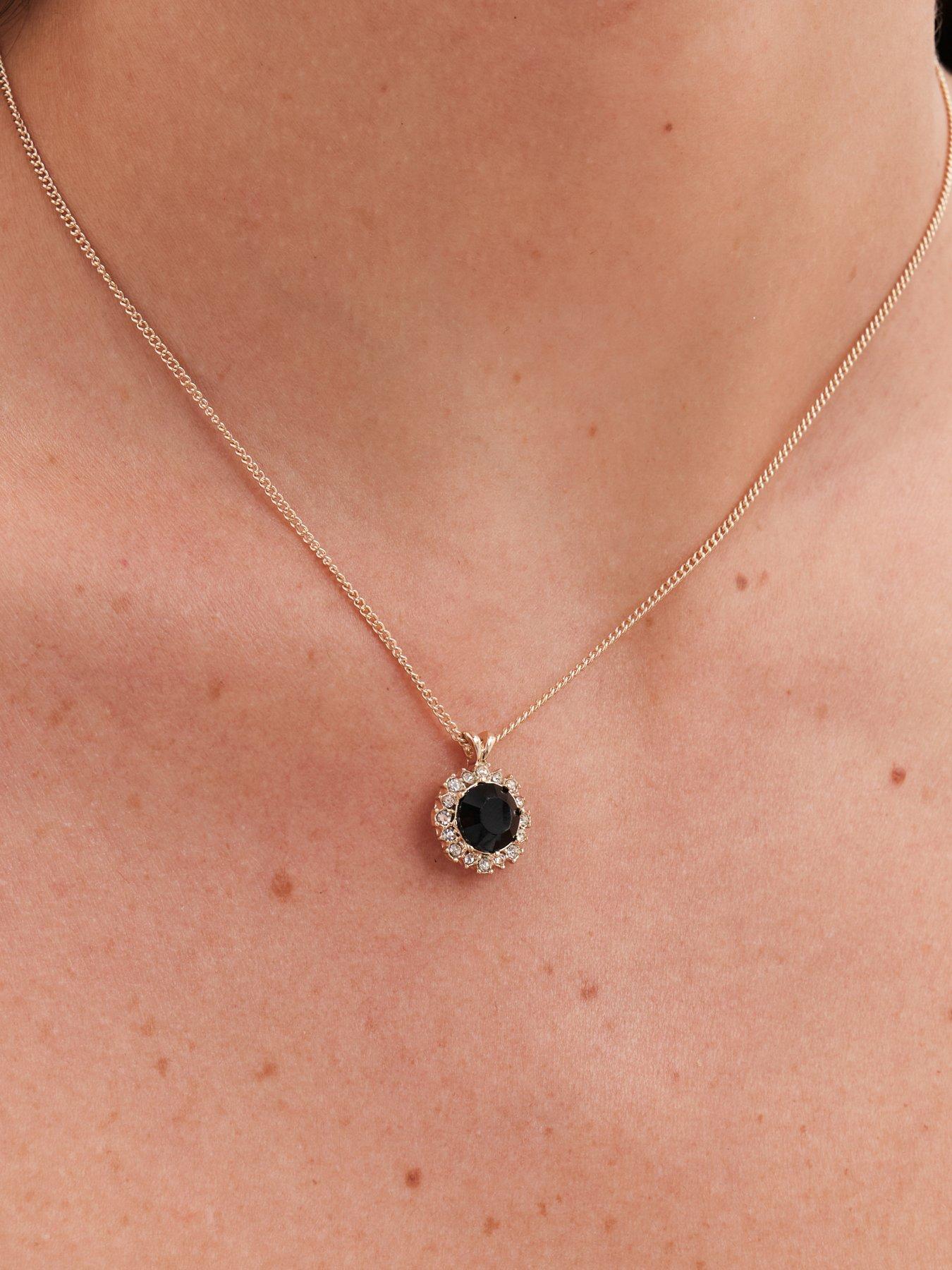 Image 4 of 5 of Jon Richard Rhodium Plated Cubic Zirconia Pendant Set  - Gift Box