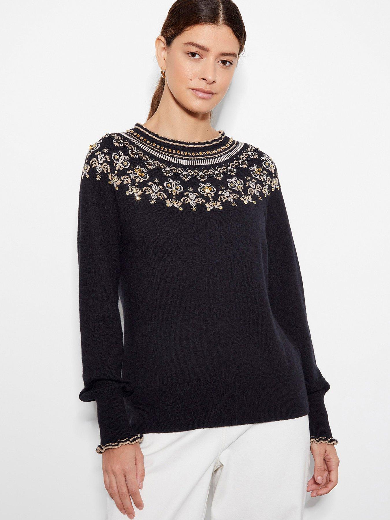 Flo Fairisle Jumper Black