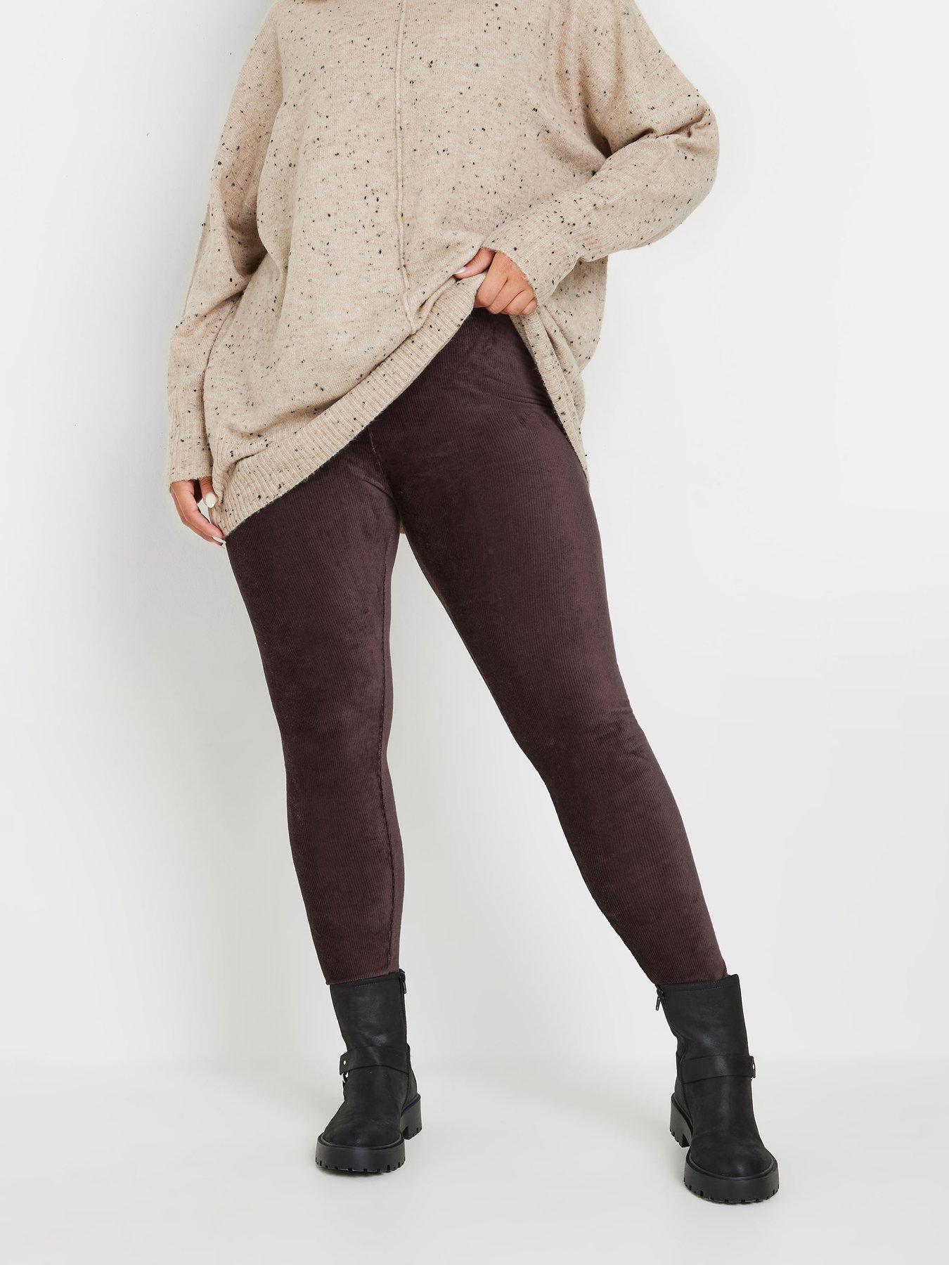undefined Curve Cord Legging - Brown