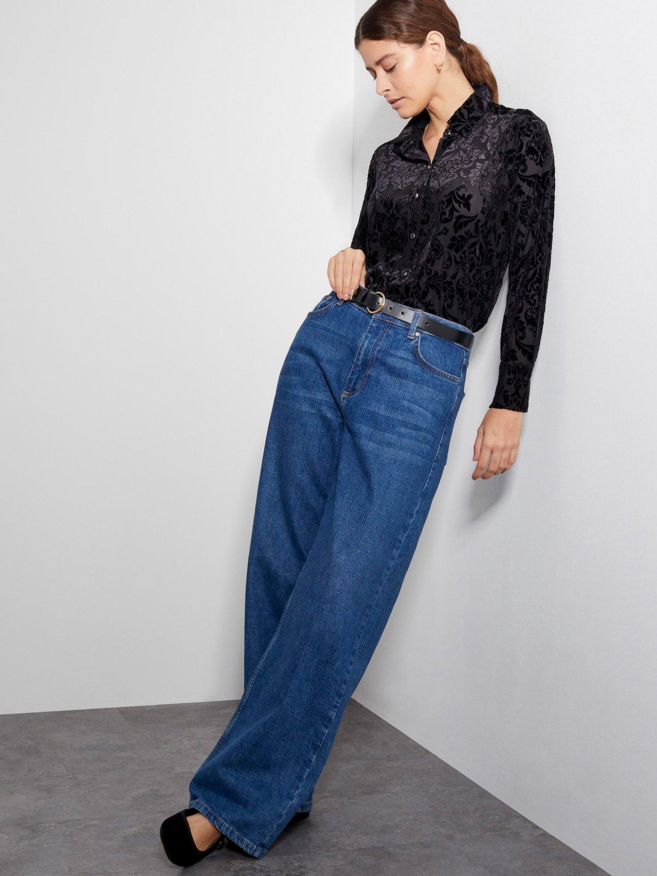 Image 3 of 5 of Monsoon Dee Devore Shirt - Black