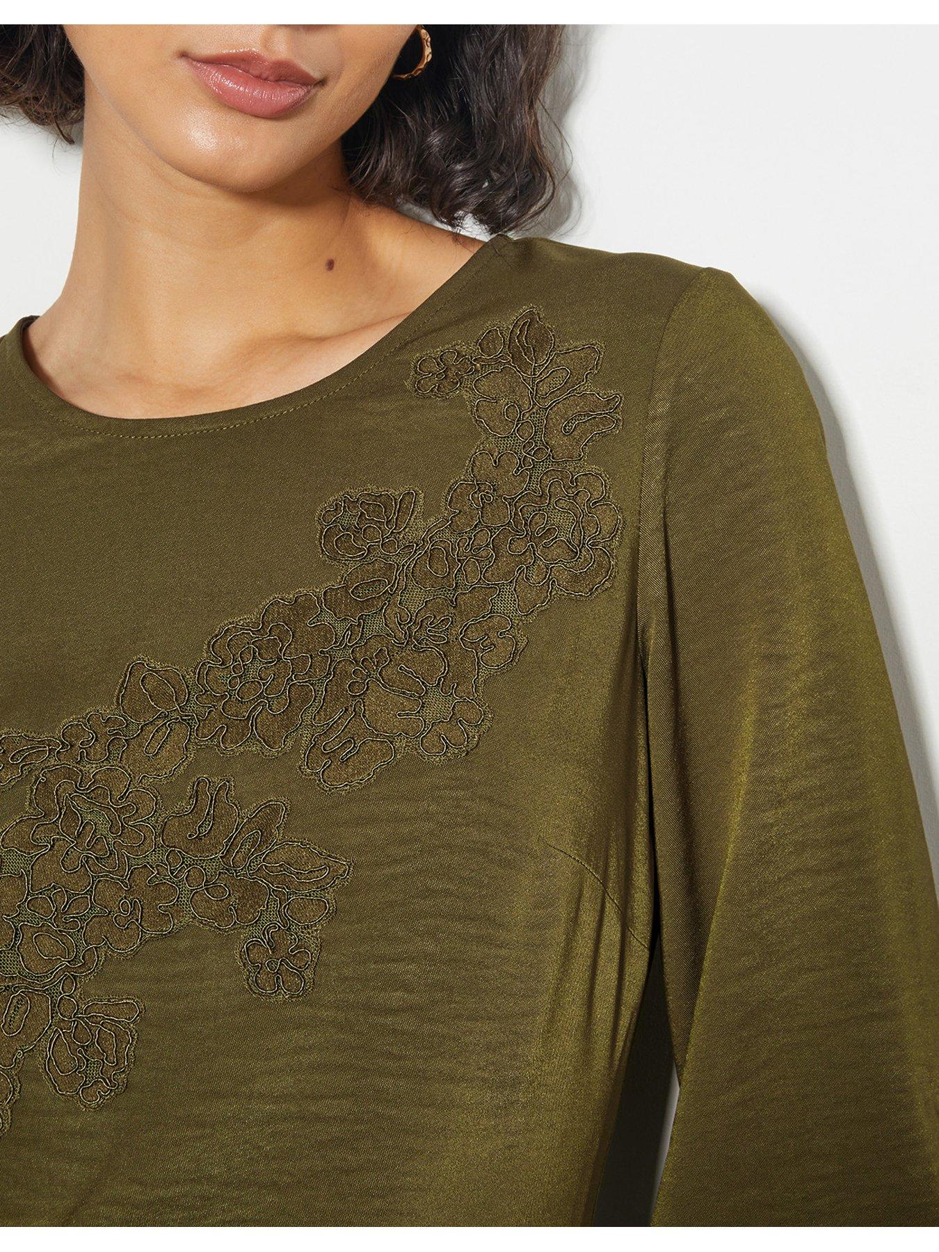 Image 4 of 5 of Monsoon Nyla Column Dress - Green