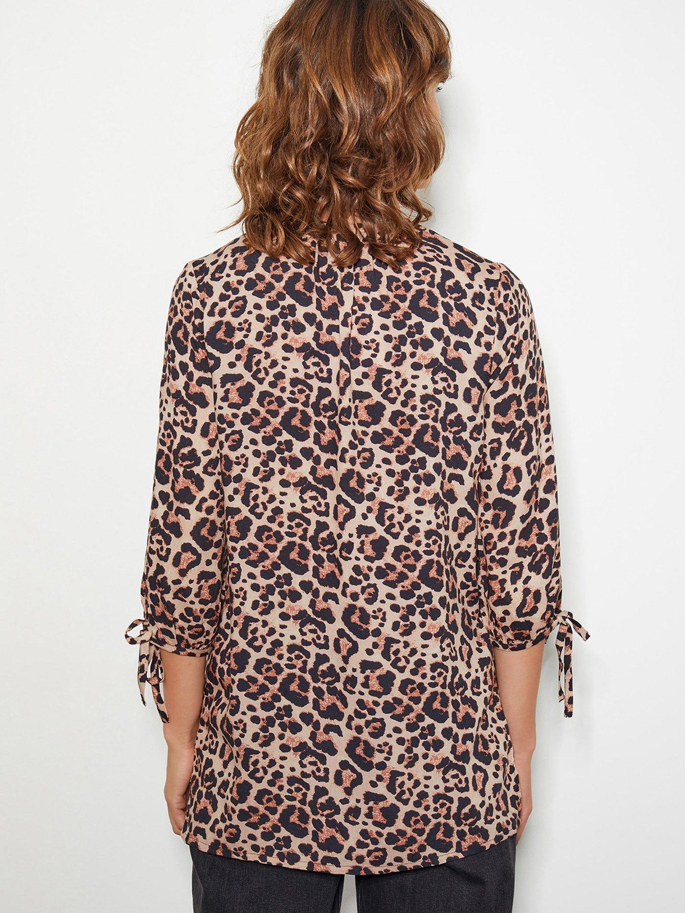 Image 2 of 4 of Monsoon Layla Leopard Top - Brown
