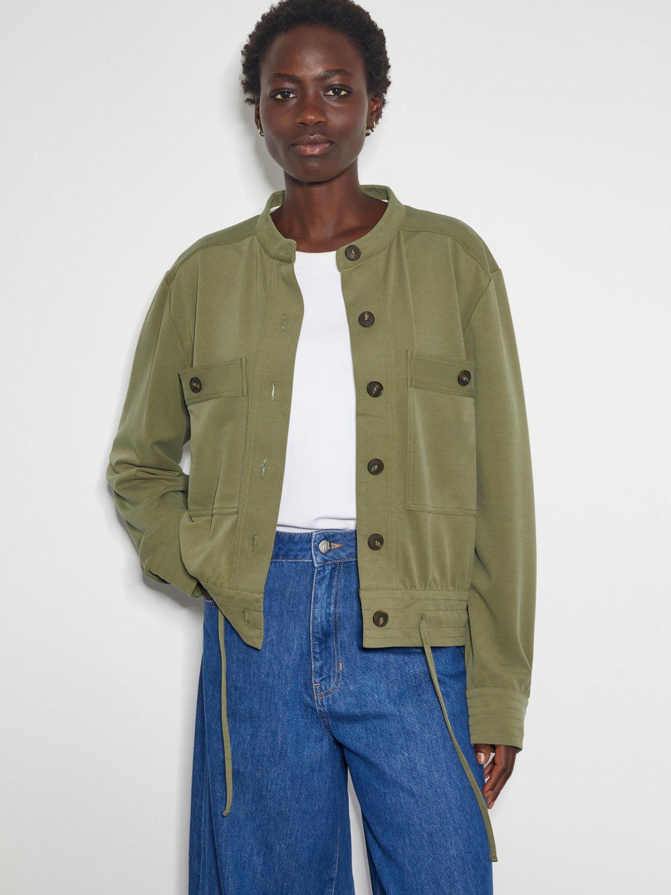 Khaki utility jacket hotsell