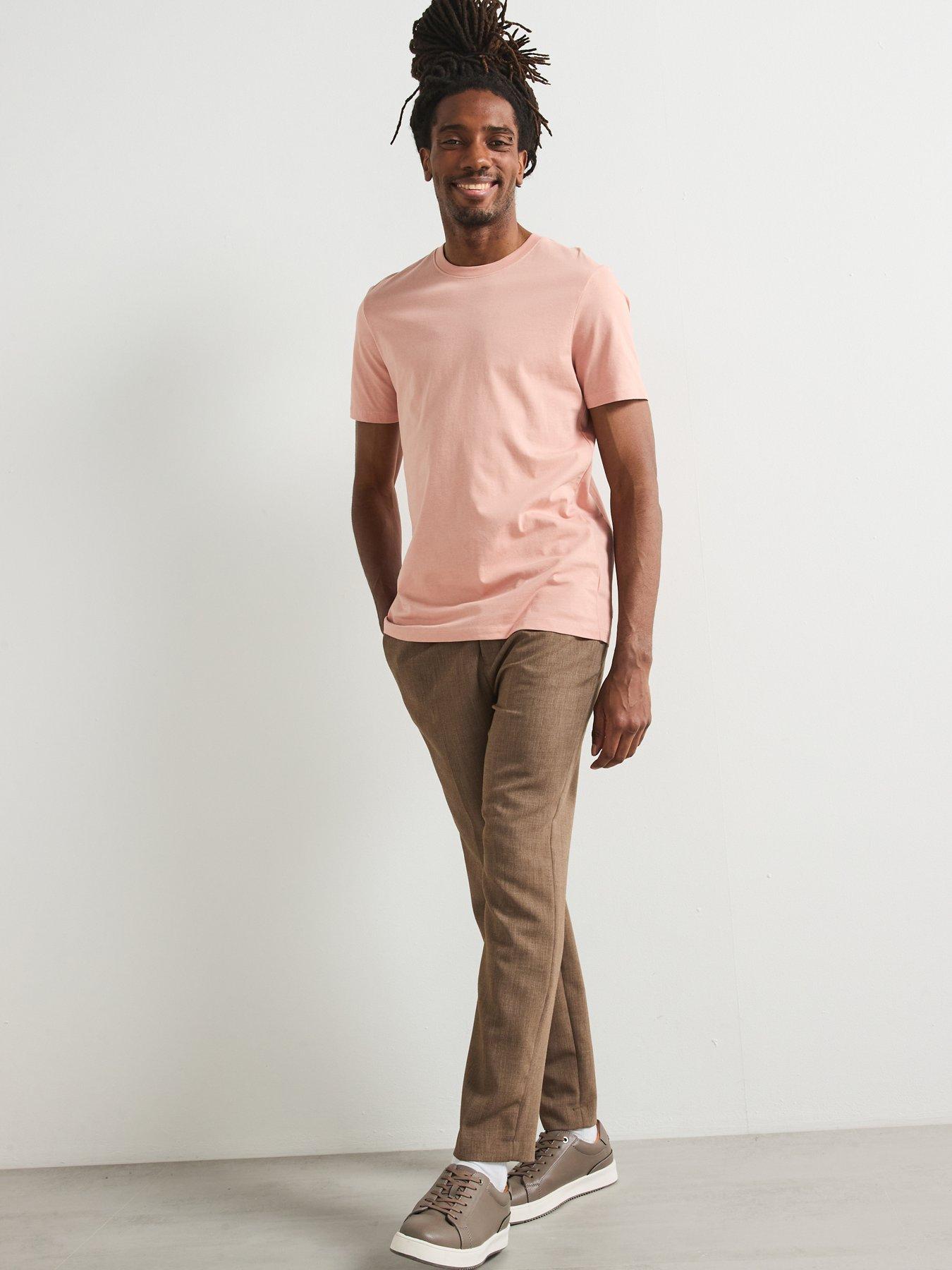 Image 4 of 6 of Everyday 5 Pack T-Shirt - White, Navy, Pink, Green, Light Grey