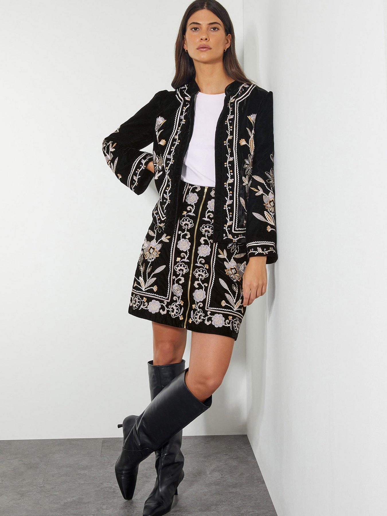 Image 5 of 6 of Monsoon Phoebe Skirt - Black