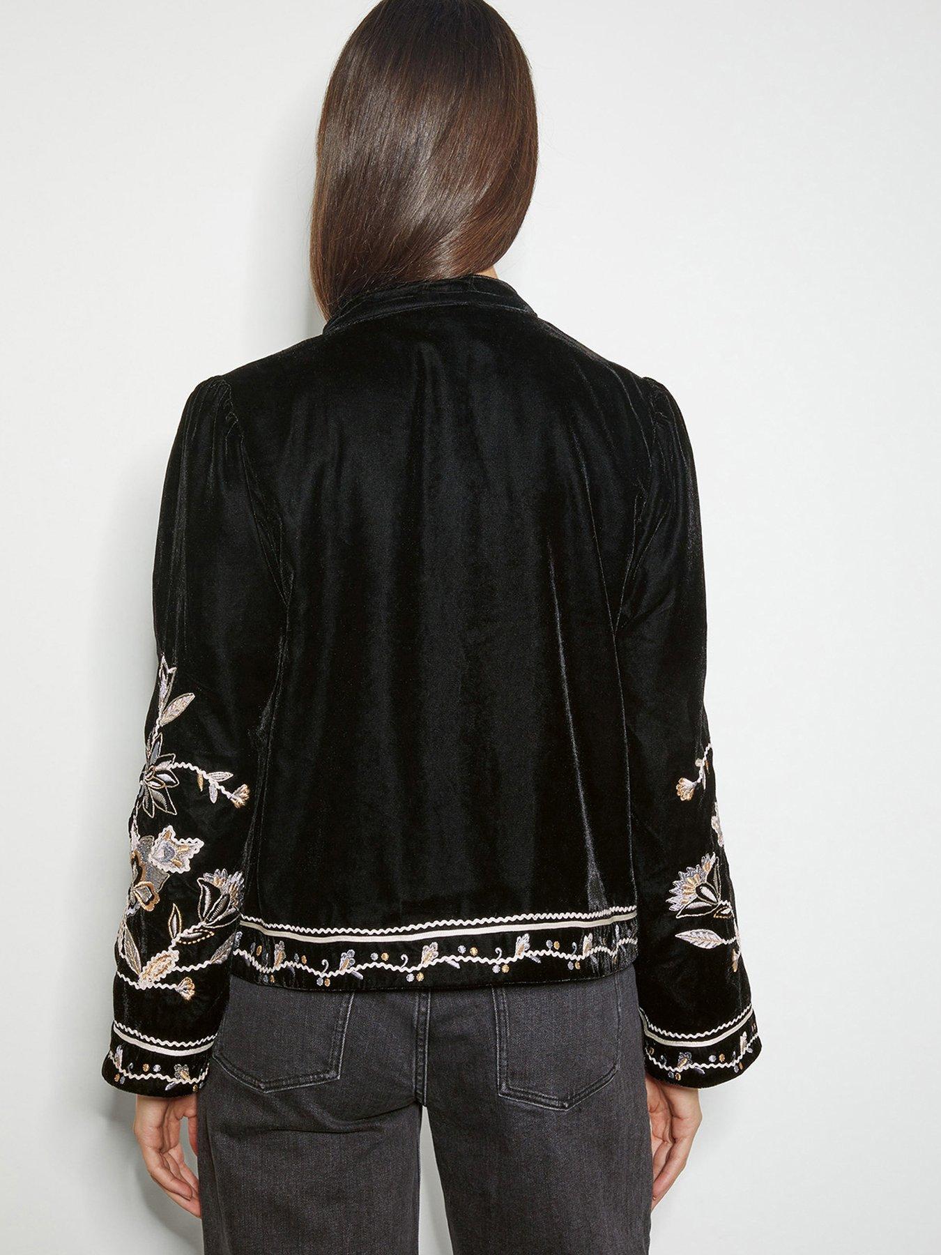 Image 2 of 6 of Monsoon Phoebe Jacket - Black