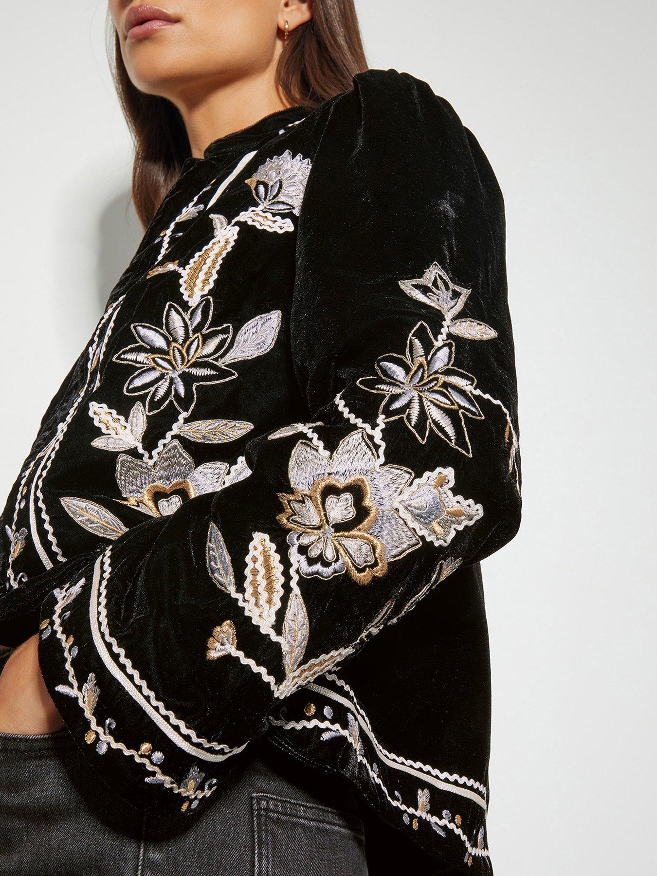 Image 4 of 6 of Monsoon Phoebe Jacket - Black