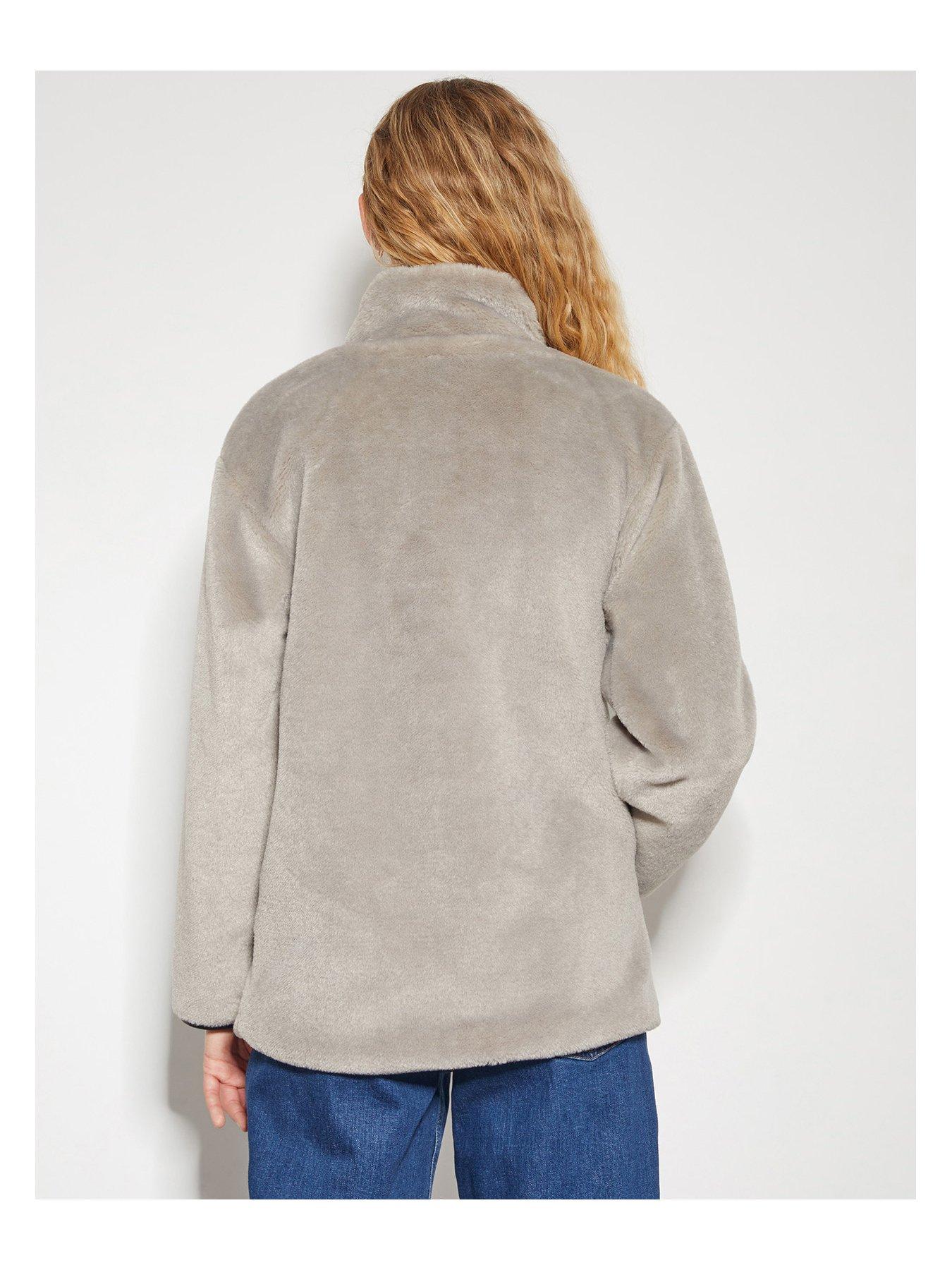 Image 2 of 4 of Monsoon Dakota Faux Fur Duffle Coat - Mink