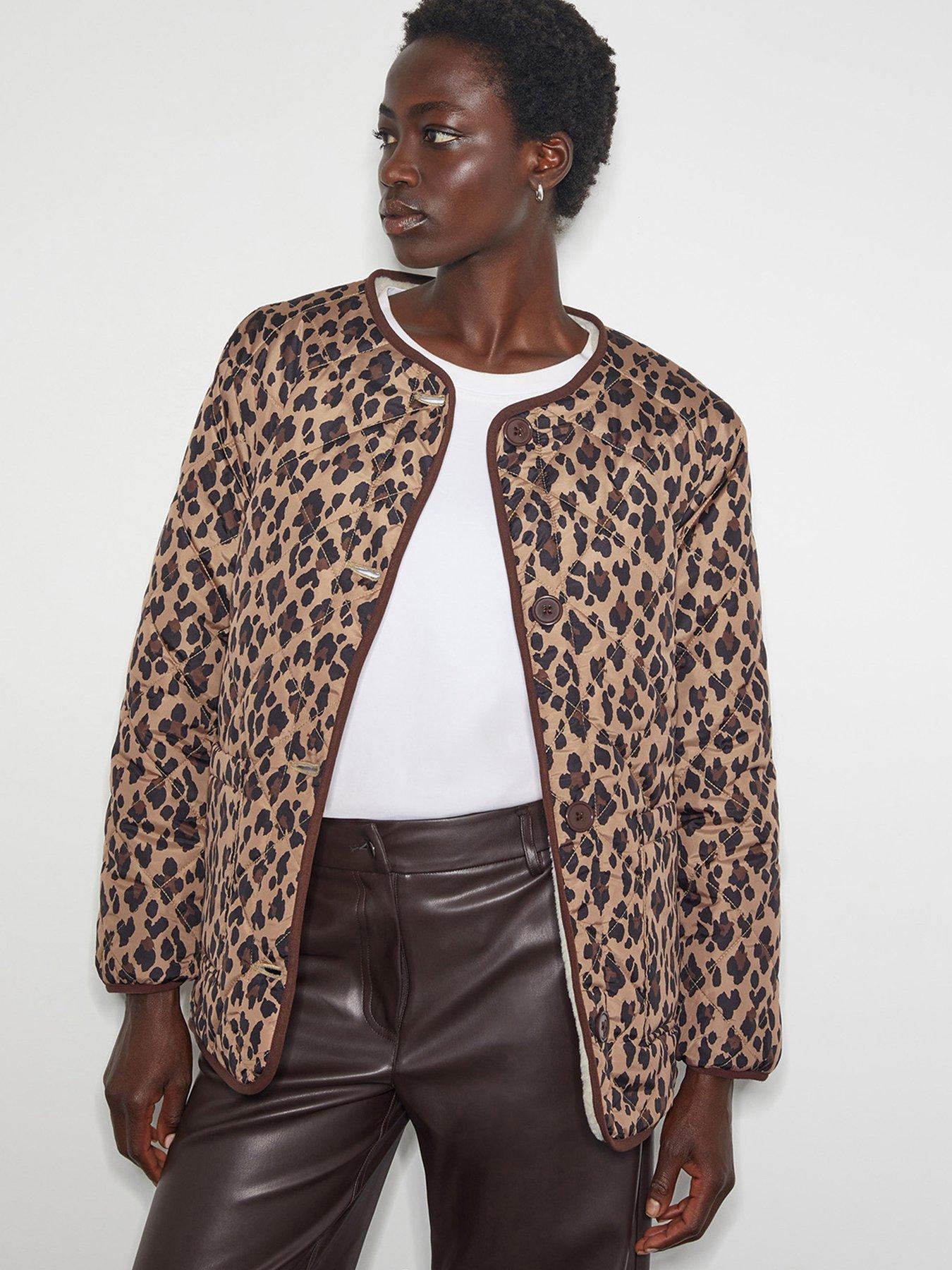 Image 1 of 6 of Monsoon Rue Reversible Jacket - Brown