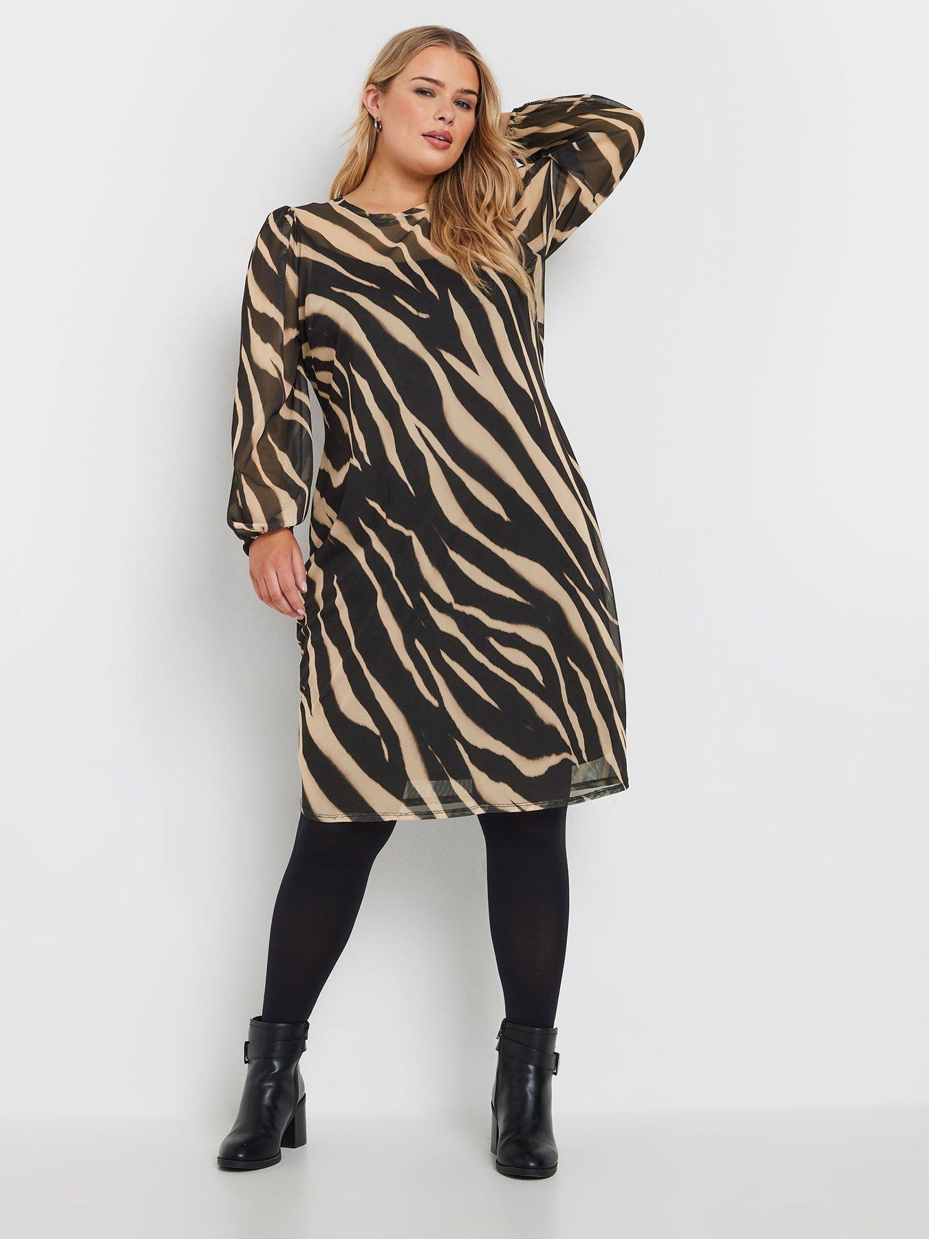 undefined Curve Mesh Dress - Black