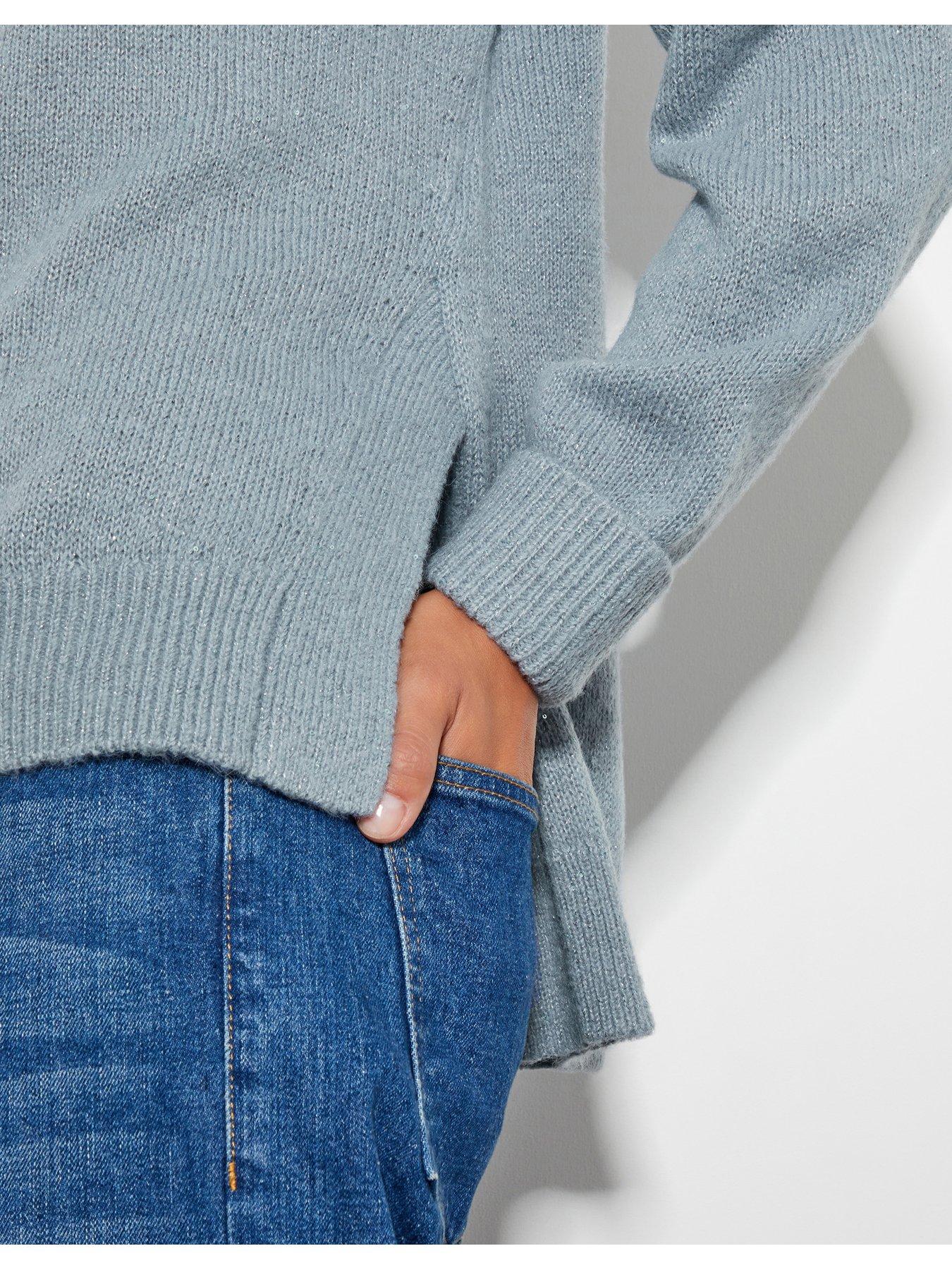 Image 4 of 6 of Monsoon Sara Sequin Jumper - Blue