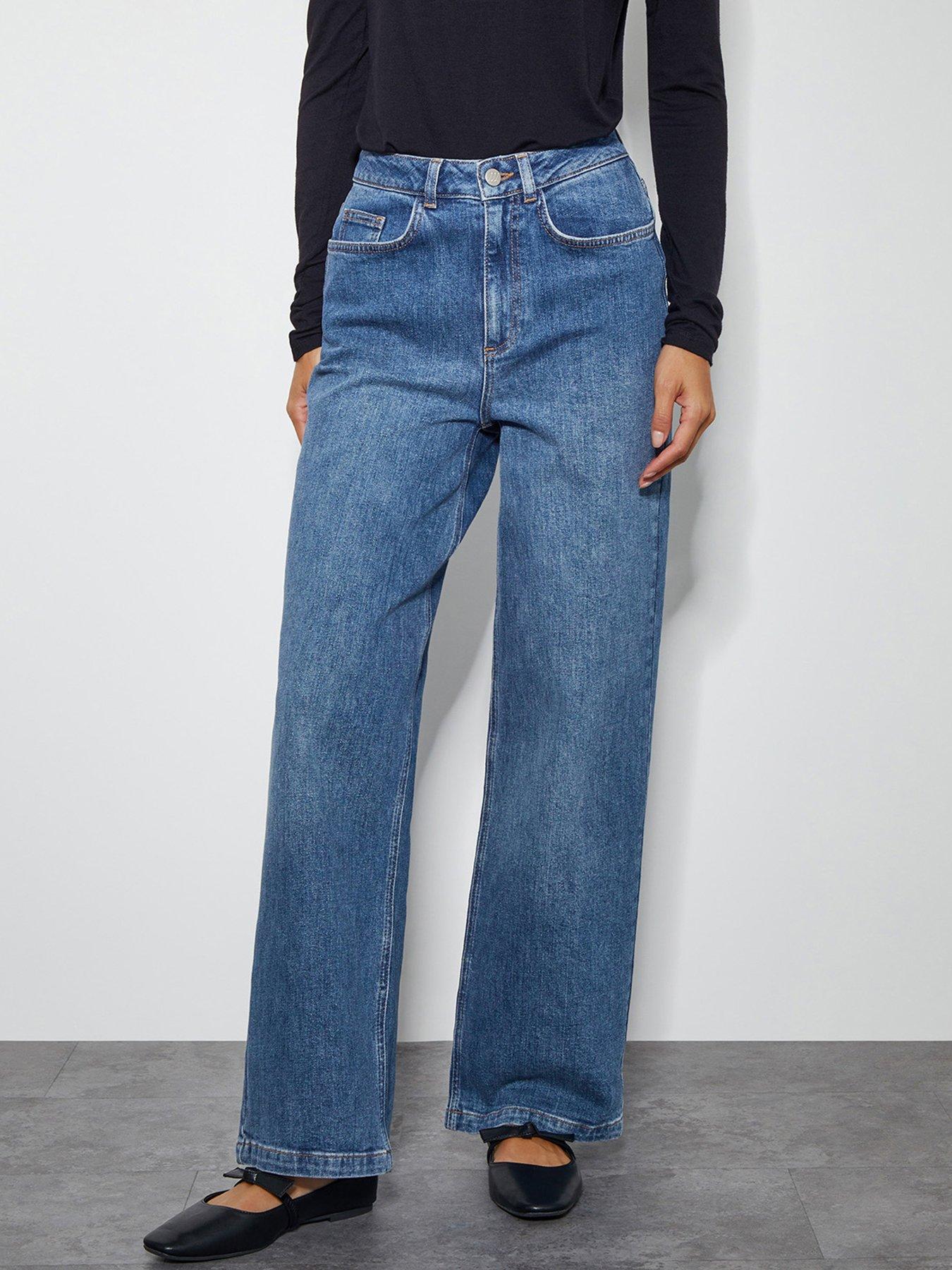 Monsoon Ruby Wide Leg Jeans Blue