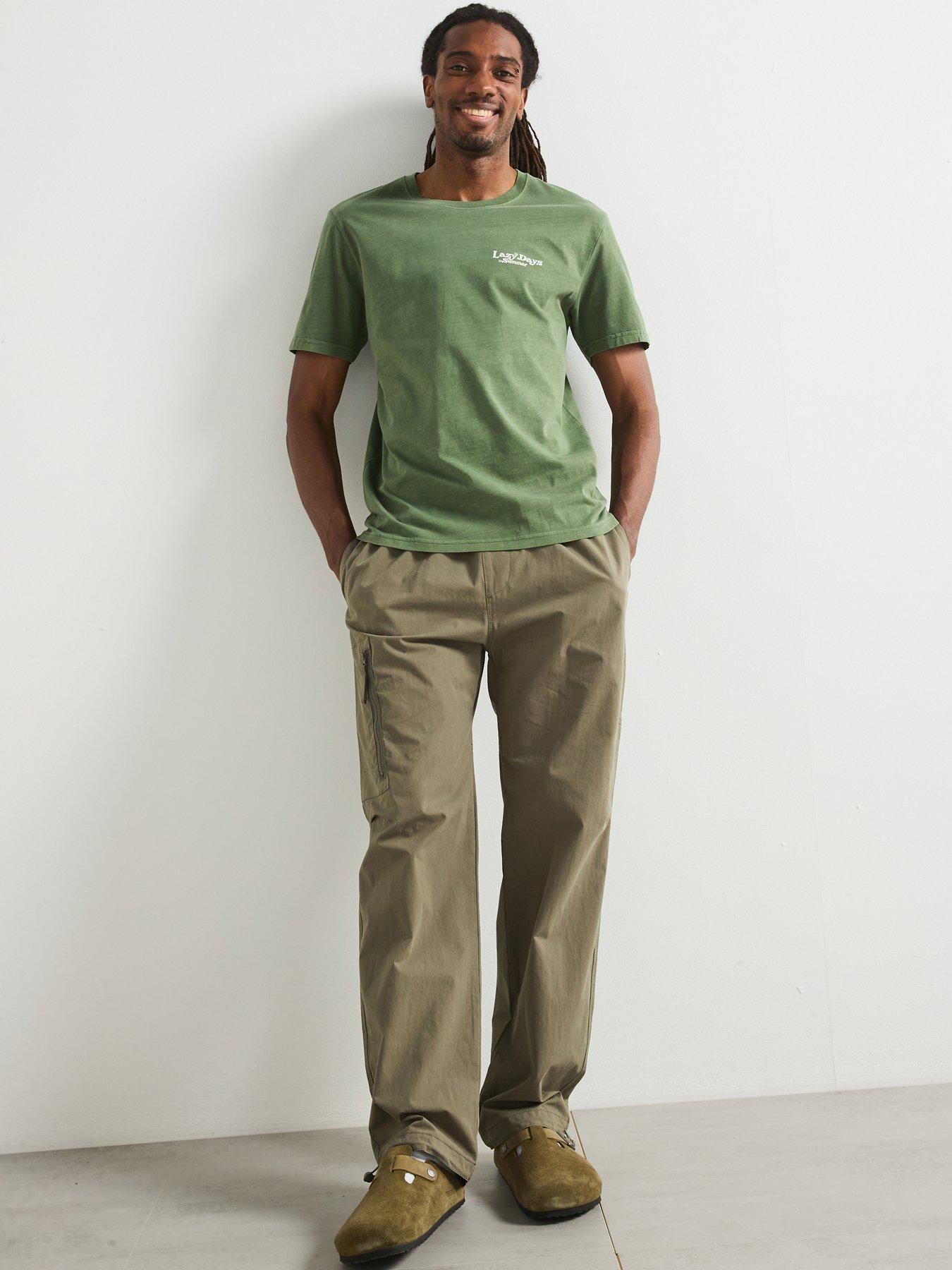 Image 6 of 6 of Very Man Back And Chest Graphic T-Shirt - Green