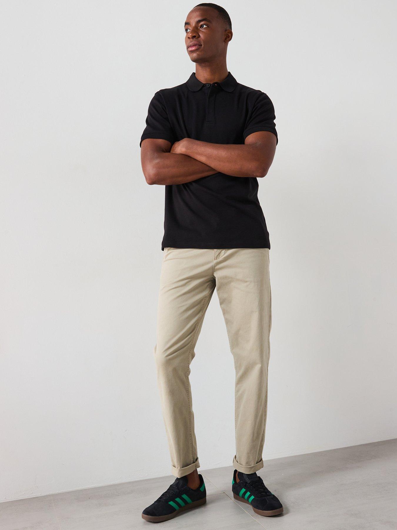 Image 6 of 6 of Very Man Interlock Concealed Placket Polo - Black