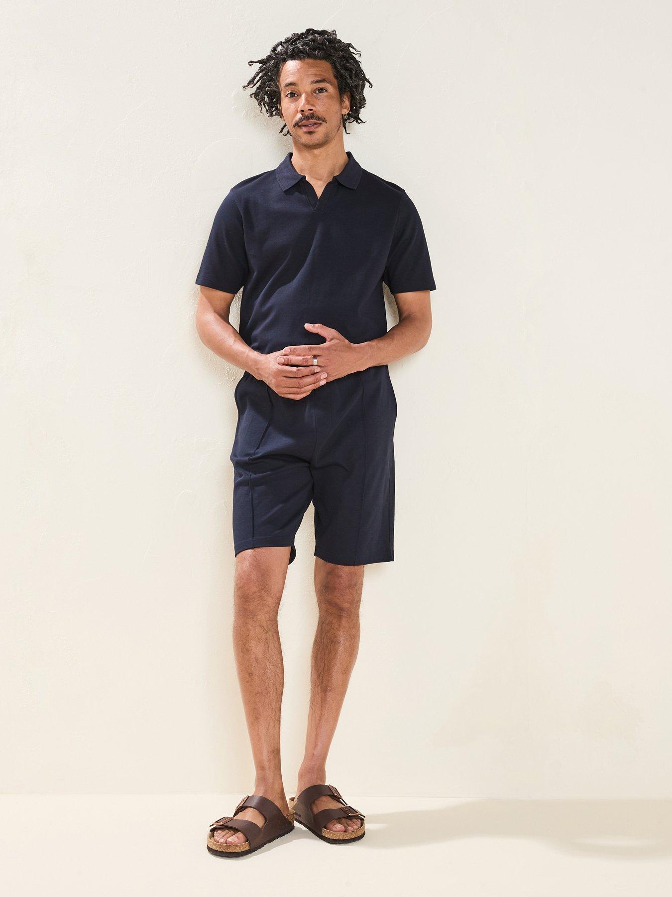 Image 3 of 6 of Very Man Interlock Notch Polo - Navy
