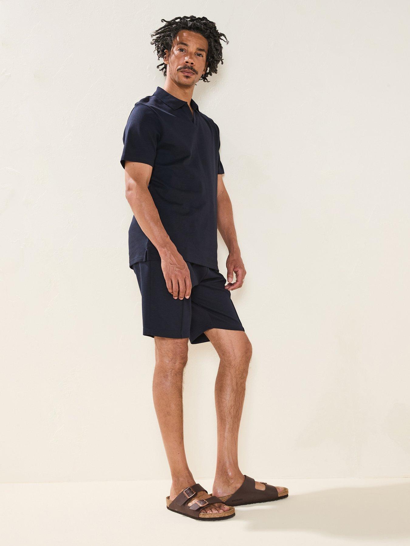 Image 5 of 6 of Very Man Interlock Notch Polo - Navy