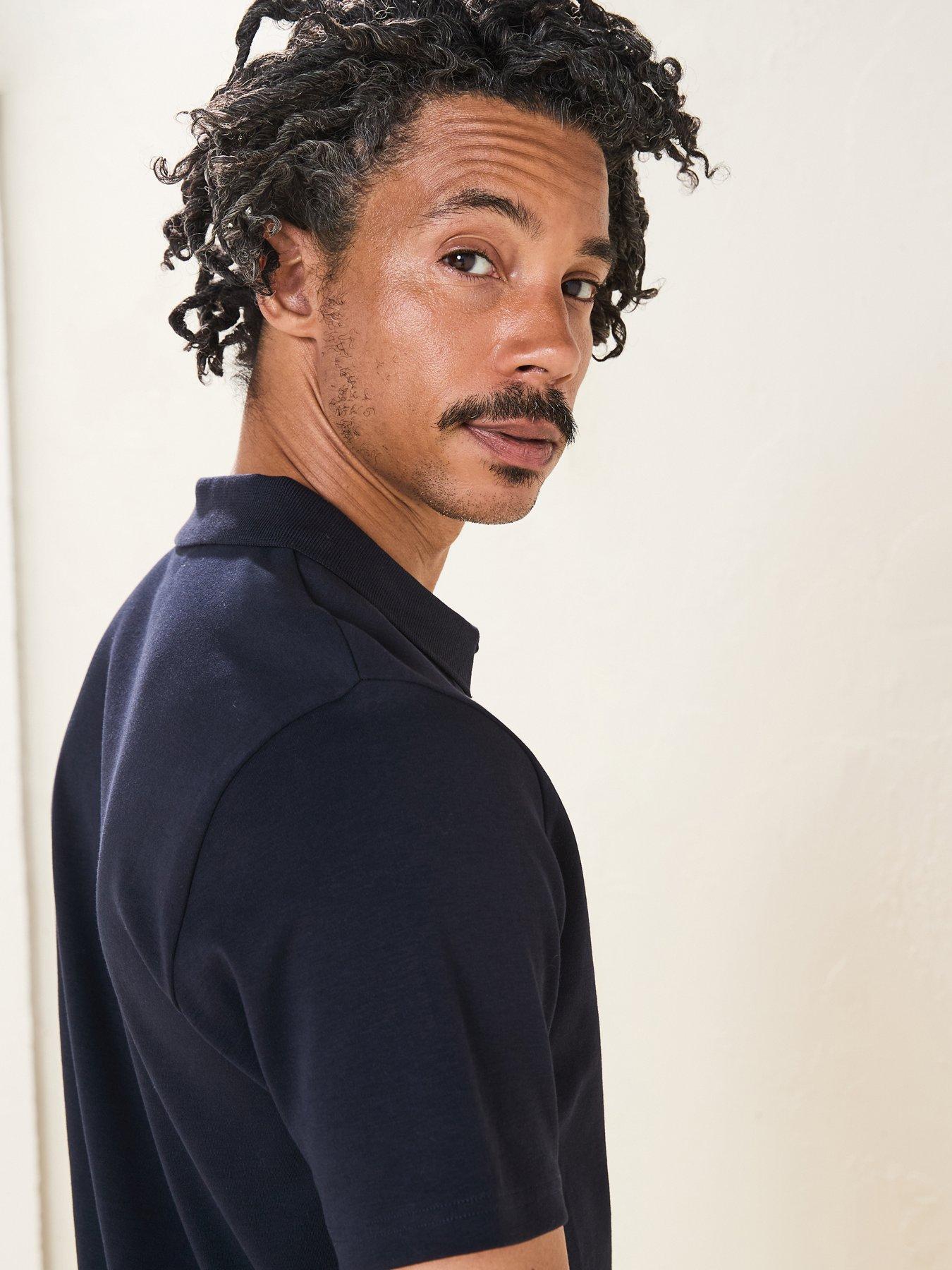 Image 6 of 6 of Very Man Interlock Notch Polo - Navy