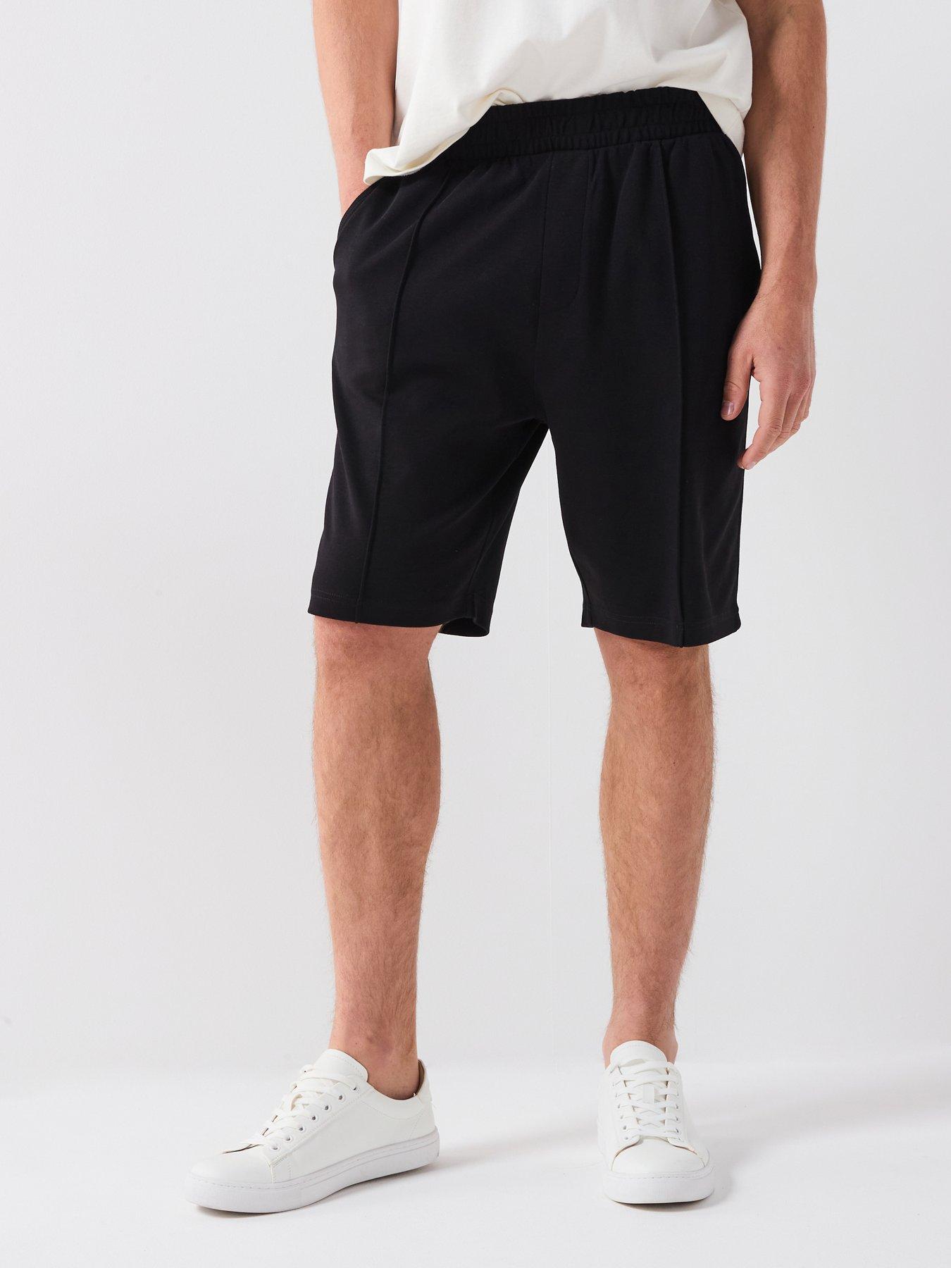 undefined Interlock Pleated Short - Black
