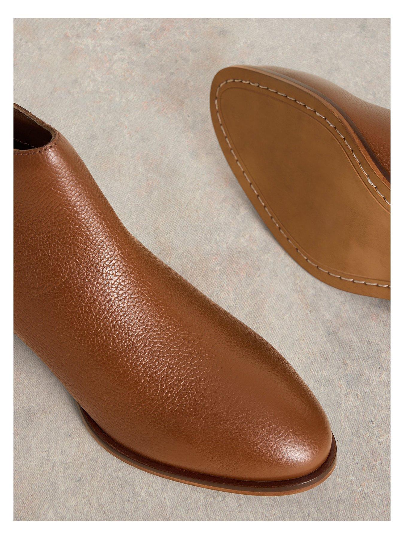 White Stuff Willow Leather Ankle Boot Brown Very