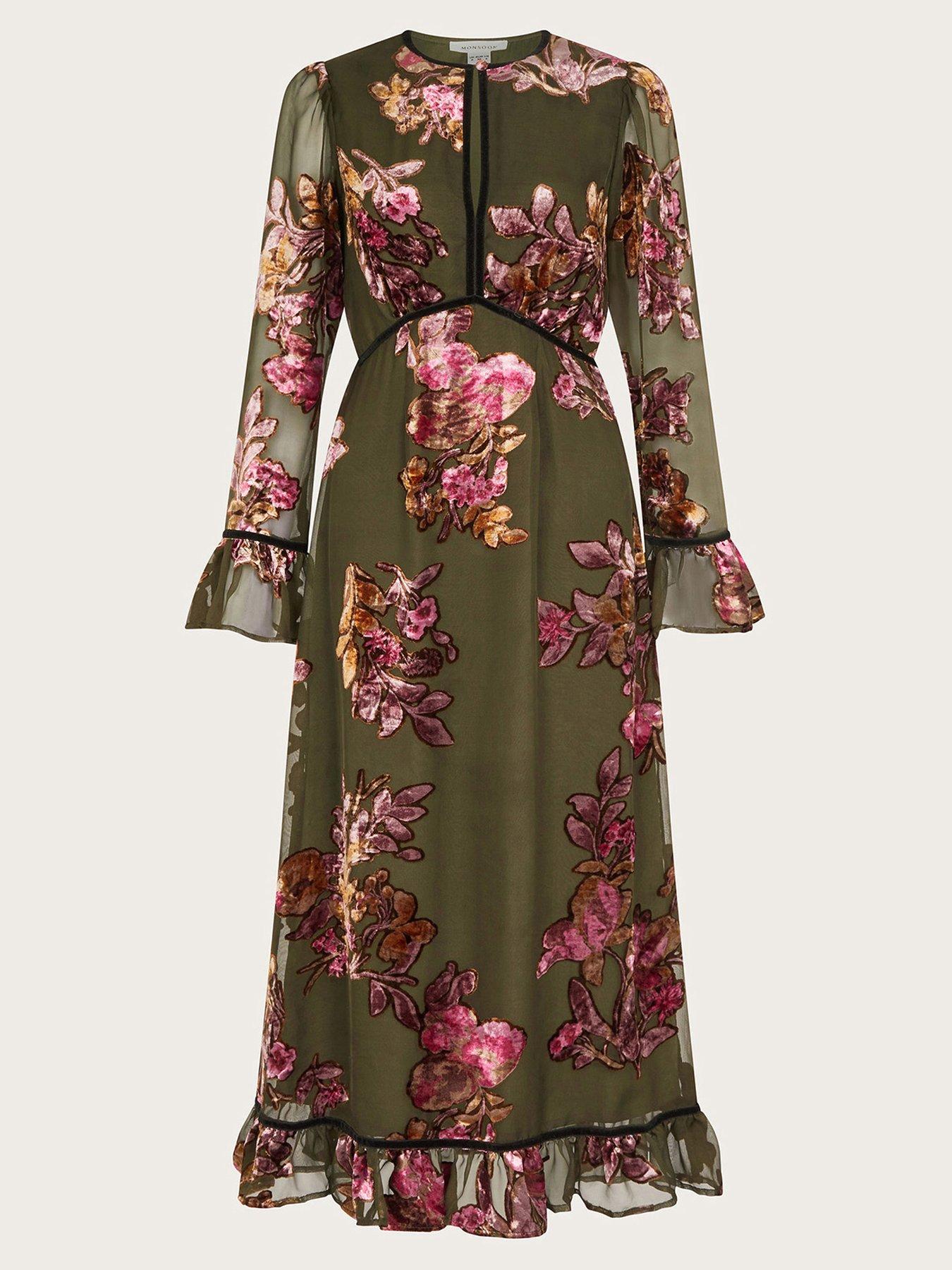 Image 3 of 6 of Monsoon Lucille Devore Dress