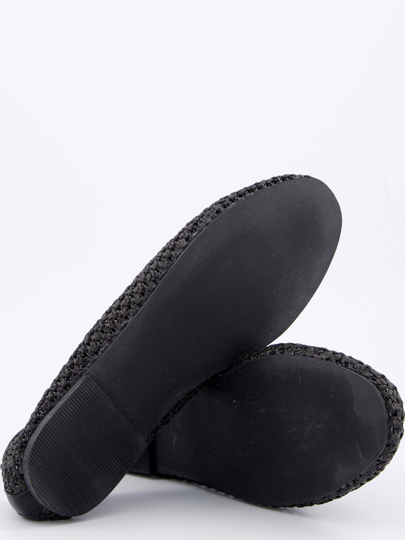 Image 4 of 6 of V by Very Wide Fit Mesh Ballerina - Black