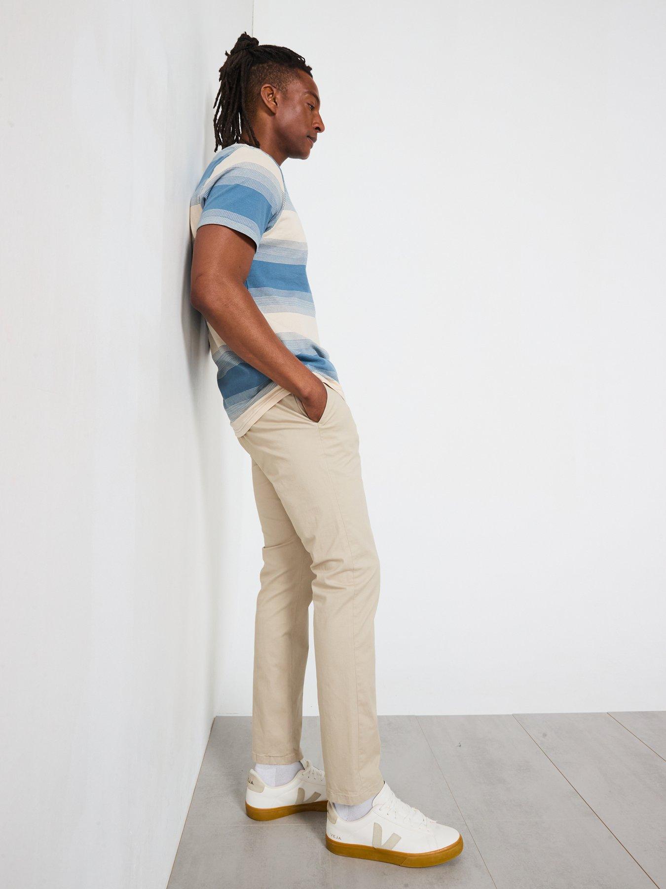 Image 6 of 6 of Very Man Block Stripe T-Shirt - Blue