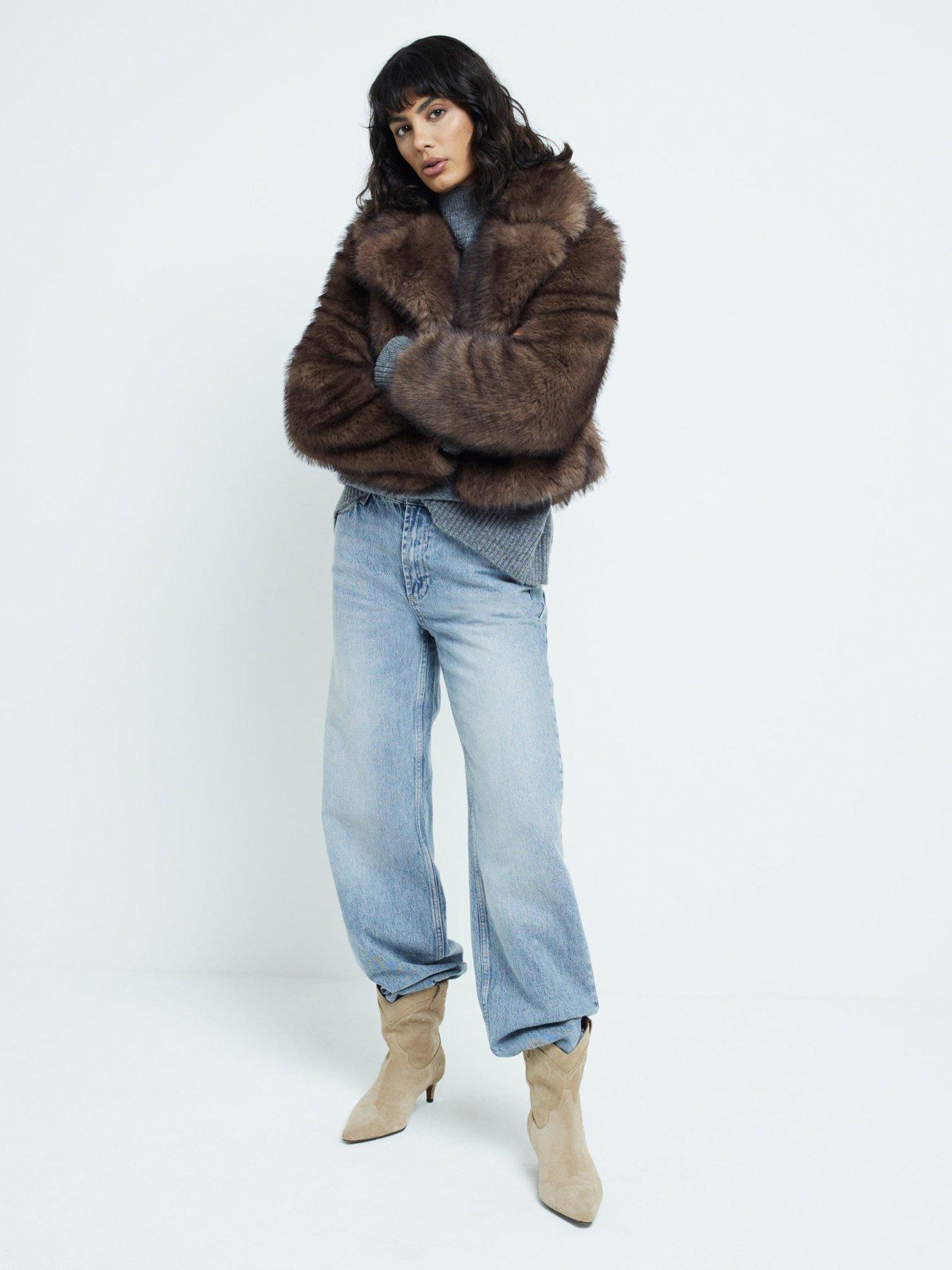 Teddy jacket river island store