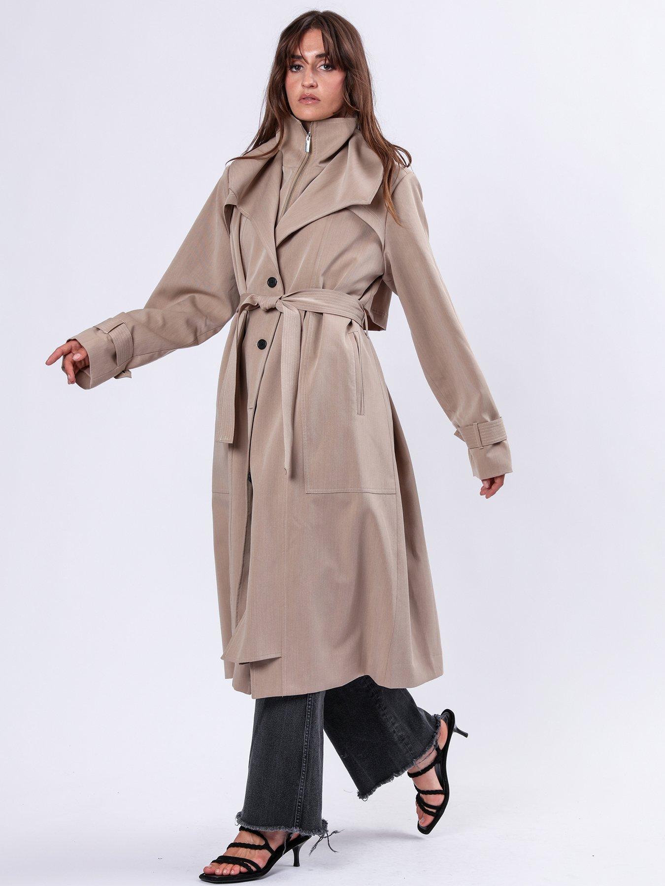 Religion asymmetric coat clearance