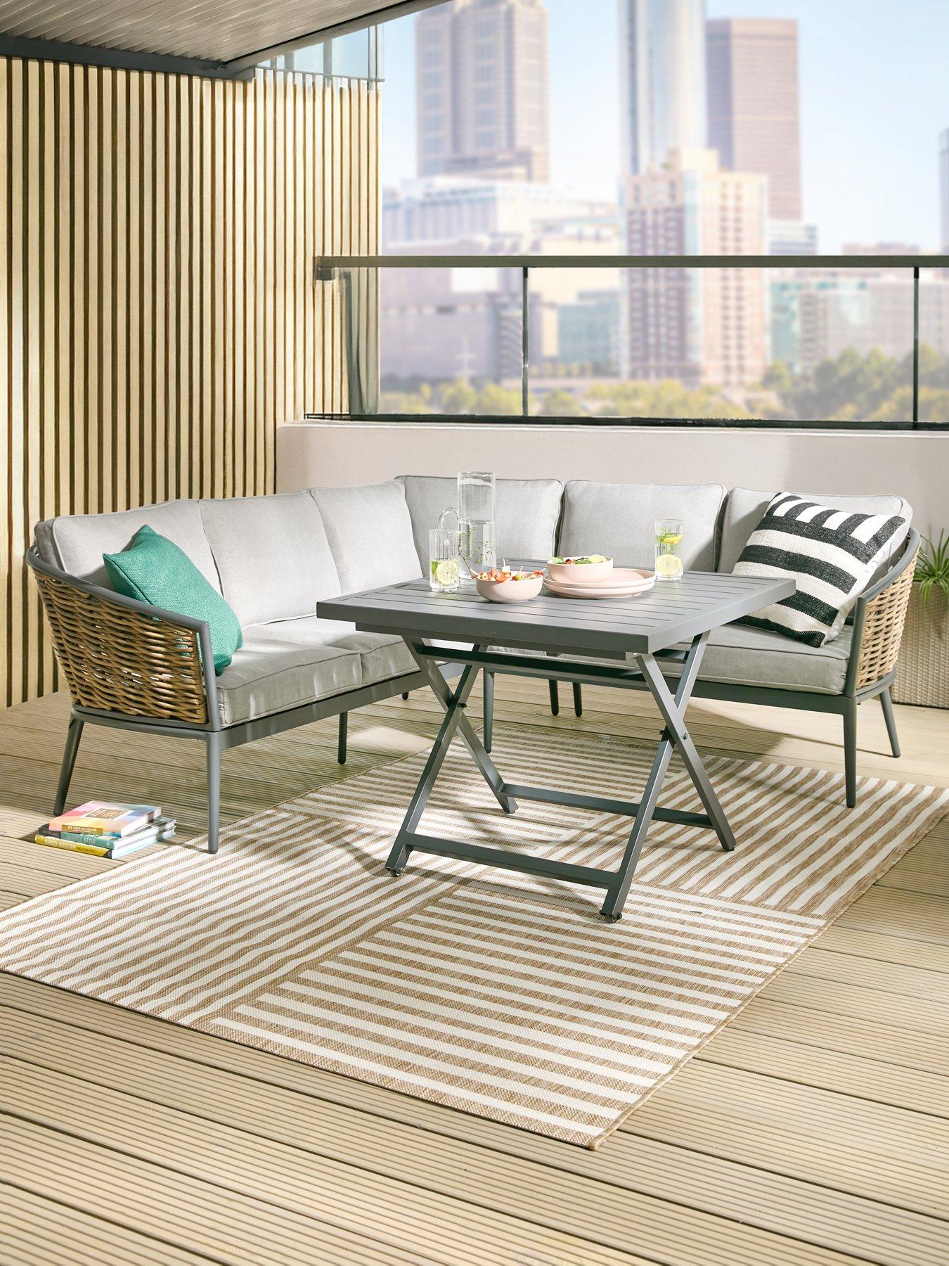 Image 1 of 6 of Very Home Luxe Corner Set With lift Up Dining Table