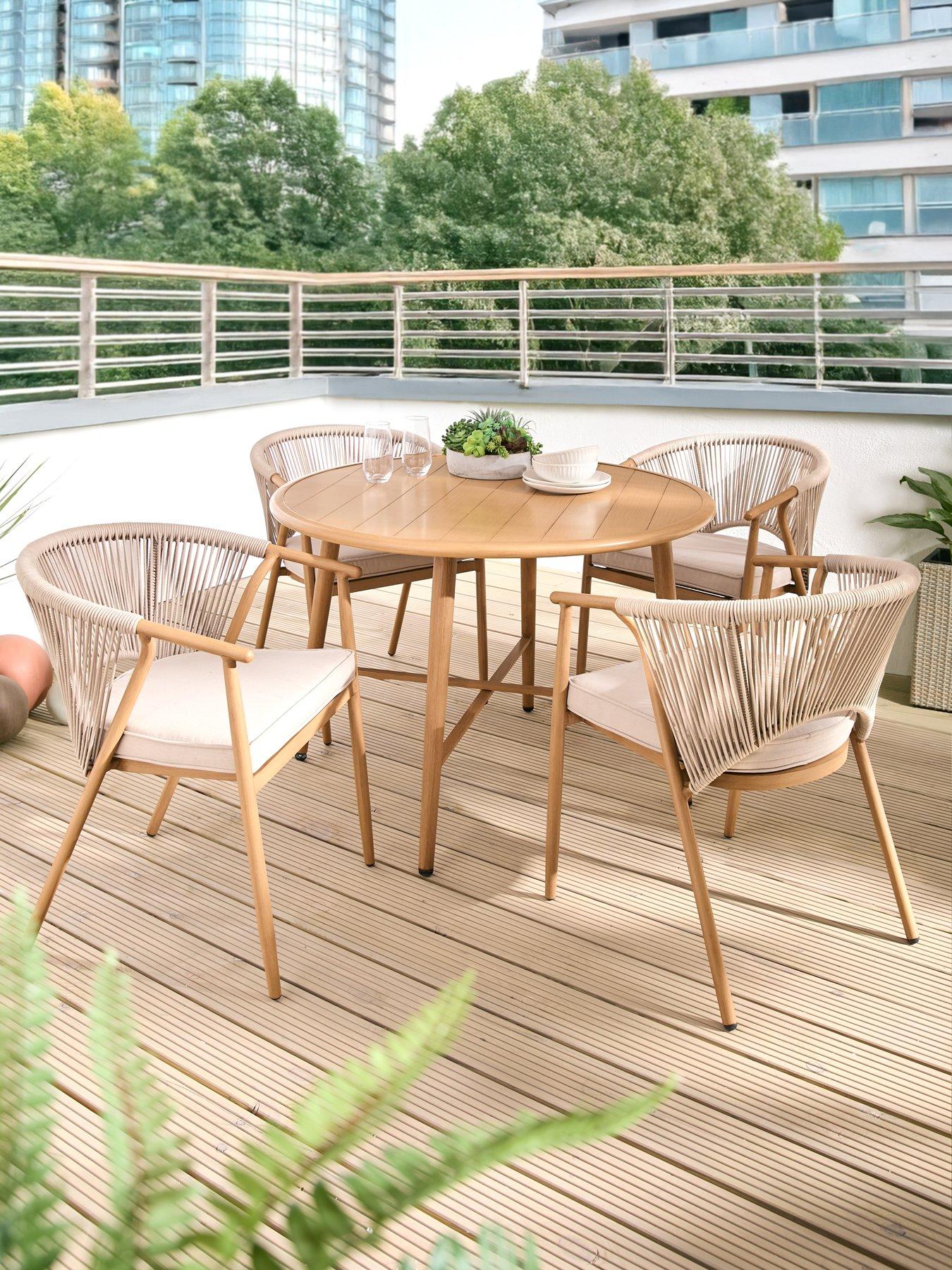 undefined Cancun 4 Seater Dining Set