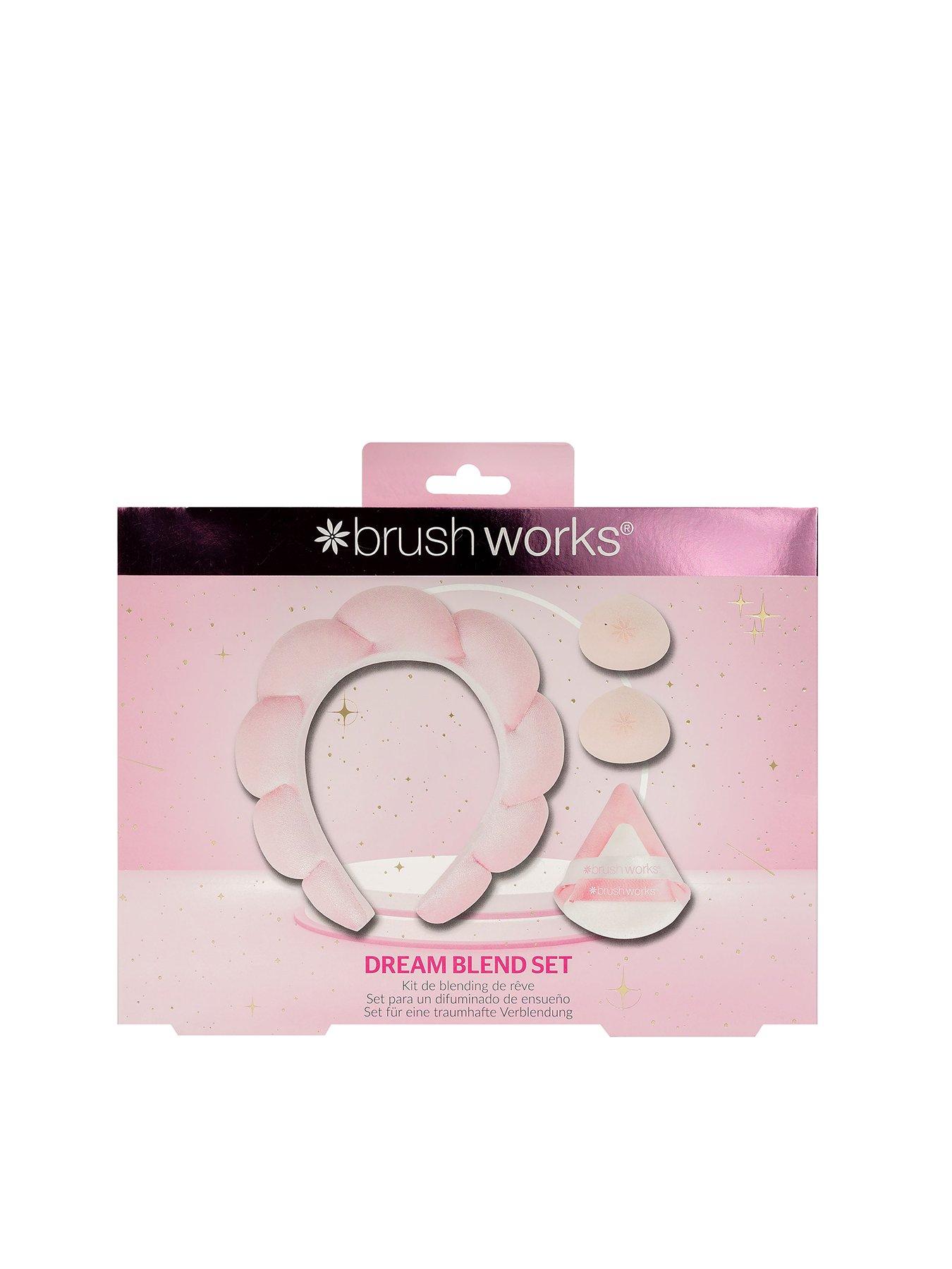 Image 1 of 7 of Brushworks Dream Blend Cloud Headband &amp; Makeup Sponge Set