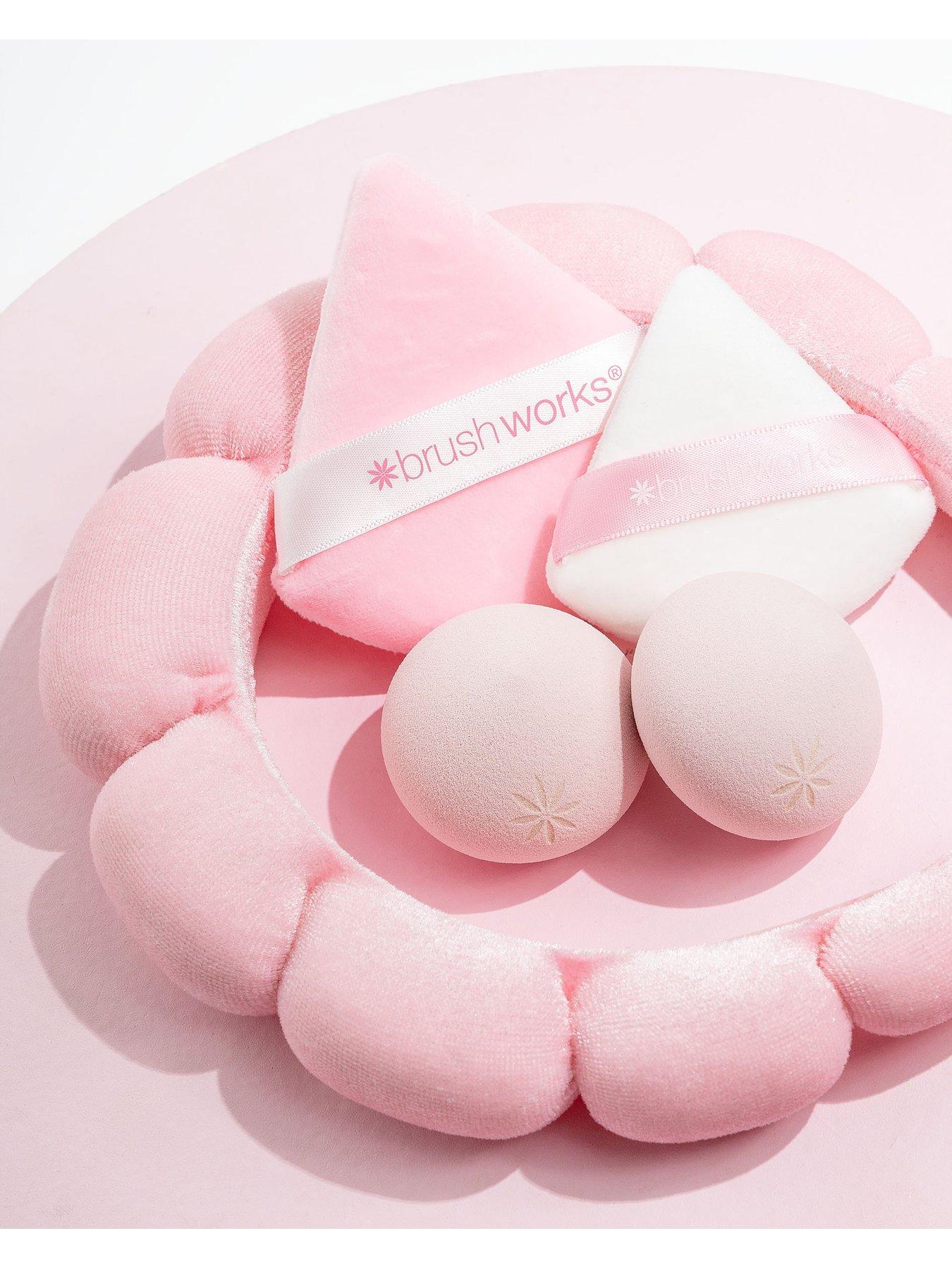 Image 3 of 7 of Brushworks Dream Blend Cloud Headband &amp; Makeup Sponge Set