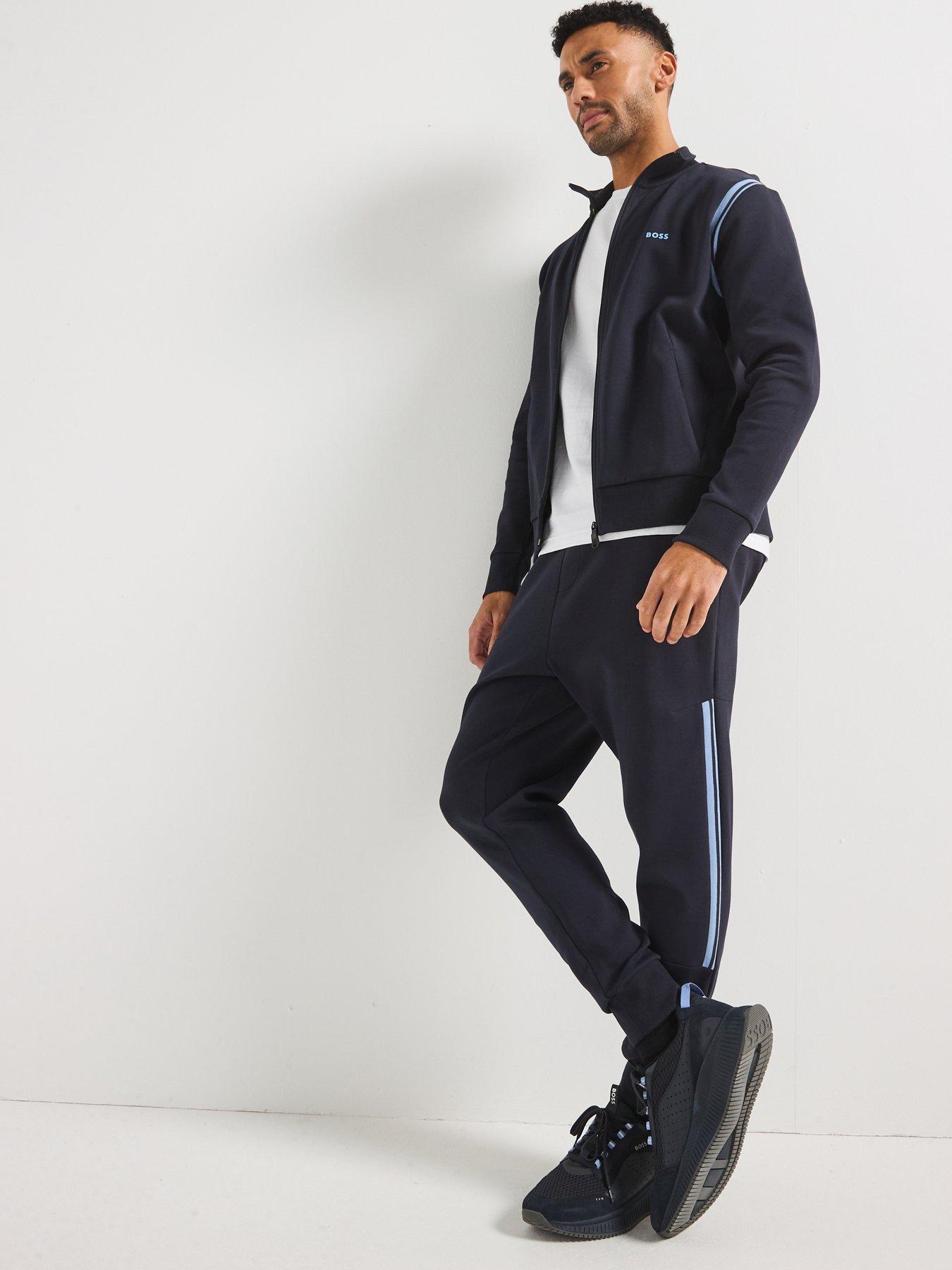 Image 3 of 6 of BOSS Regular Fit Zip Thru Tracksuit- Navy
