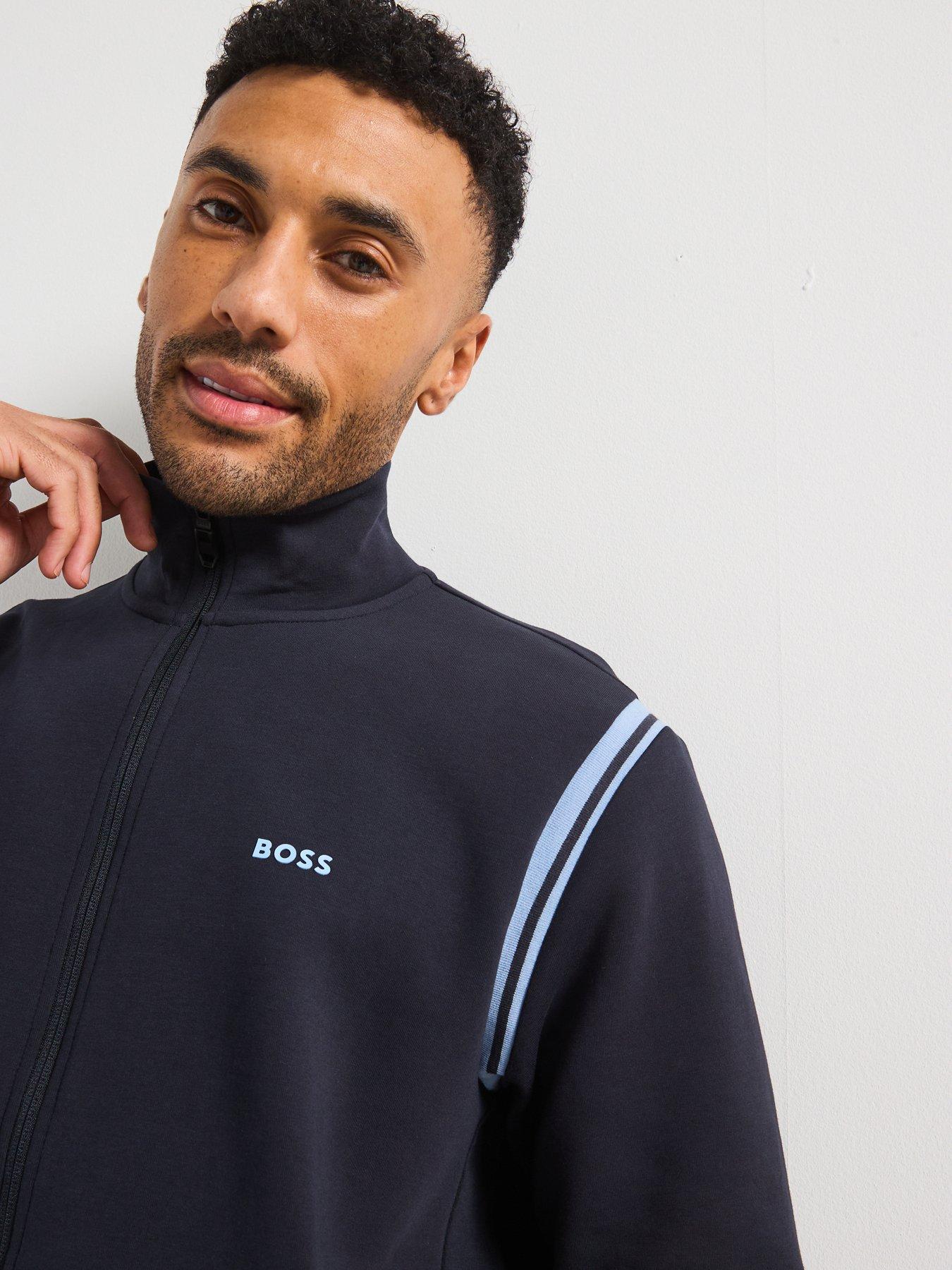Image 5 of 6 of BOSS Regular Fit Zip Thru Tracksuit- Navy