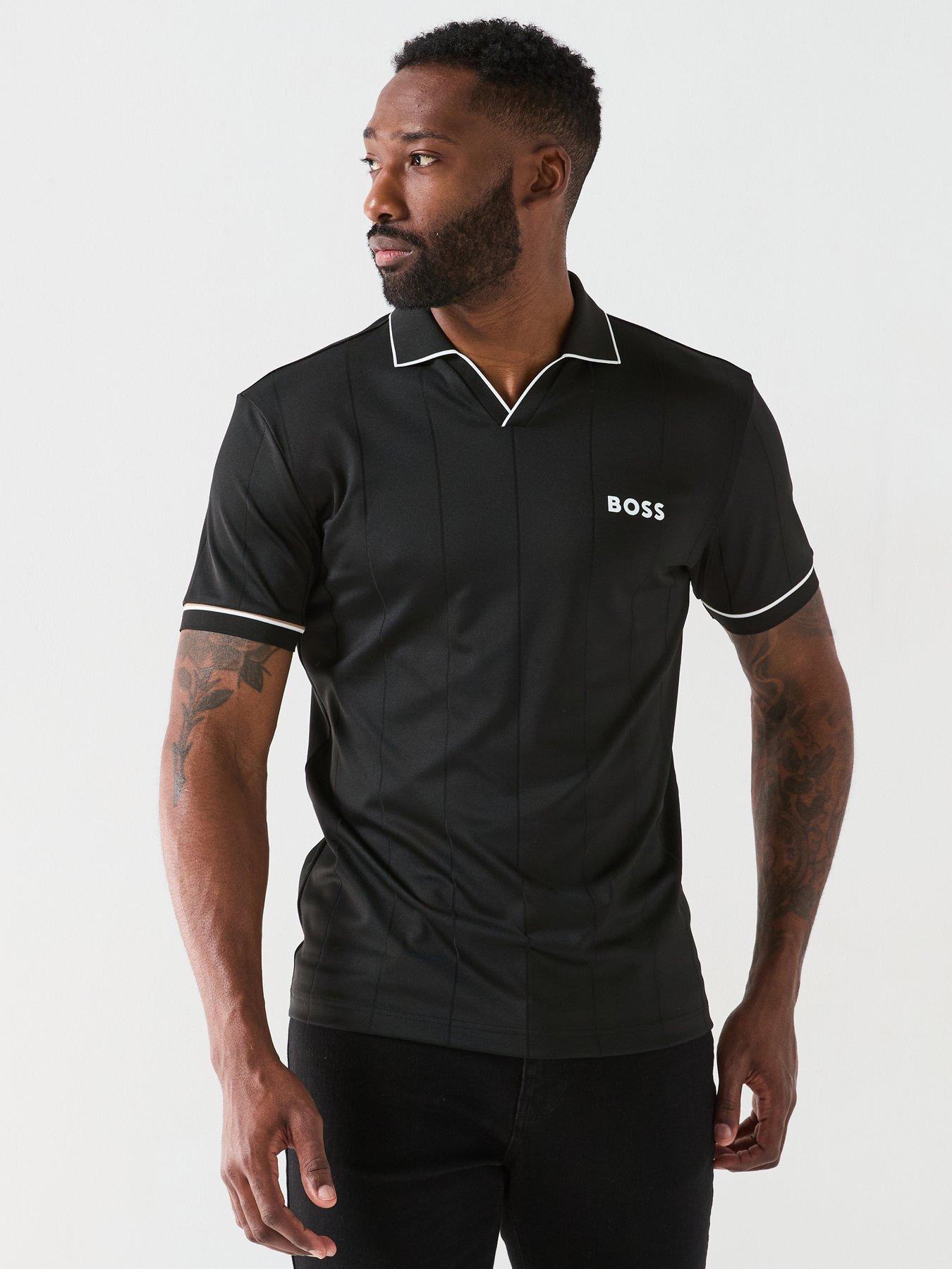 undefined Palle 2 Slim Fit Skipper Needlepin Polo Shirt- Black