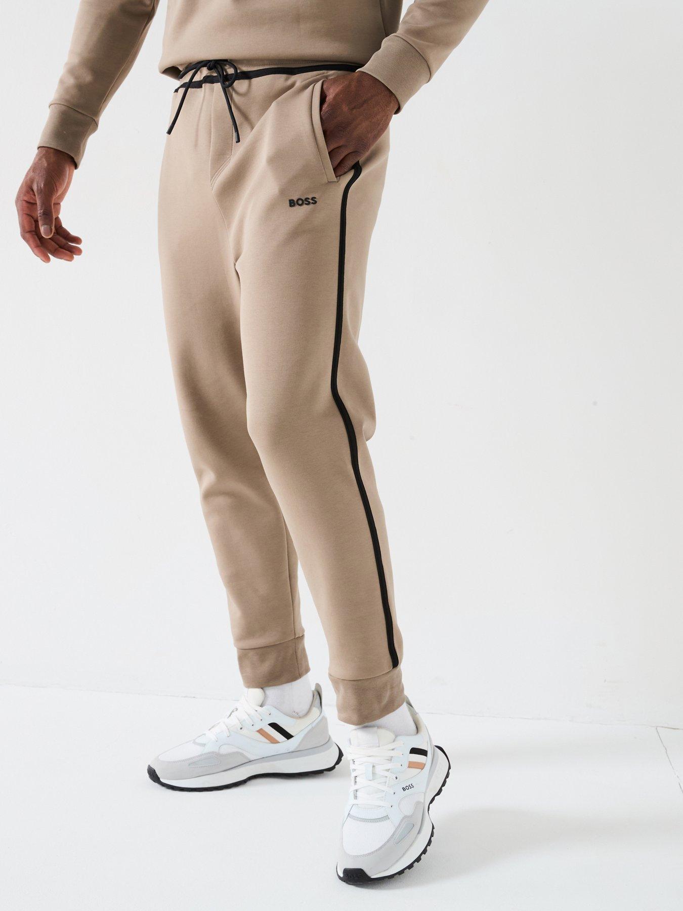 undefined Headlo Tape Trim Regular Fit Cuff Joggers - Light Khaki
