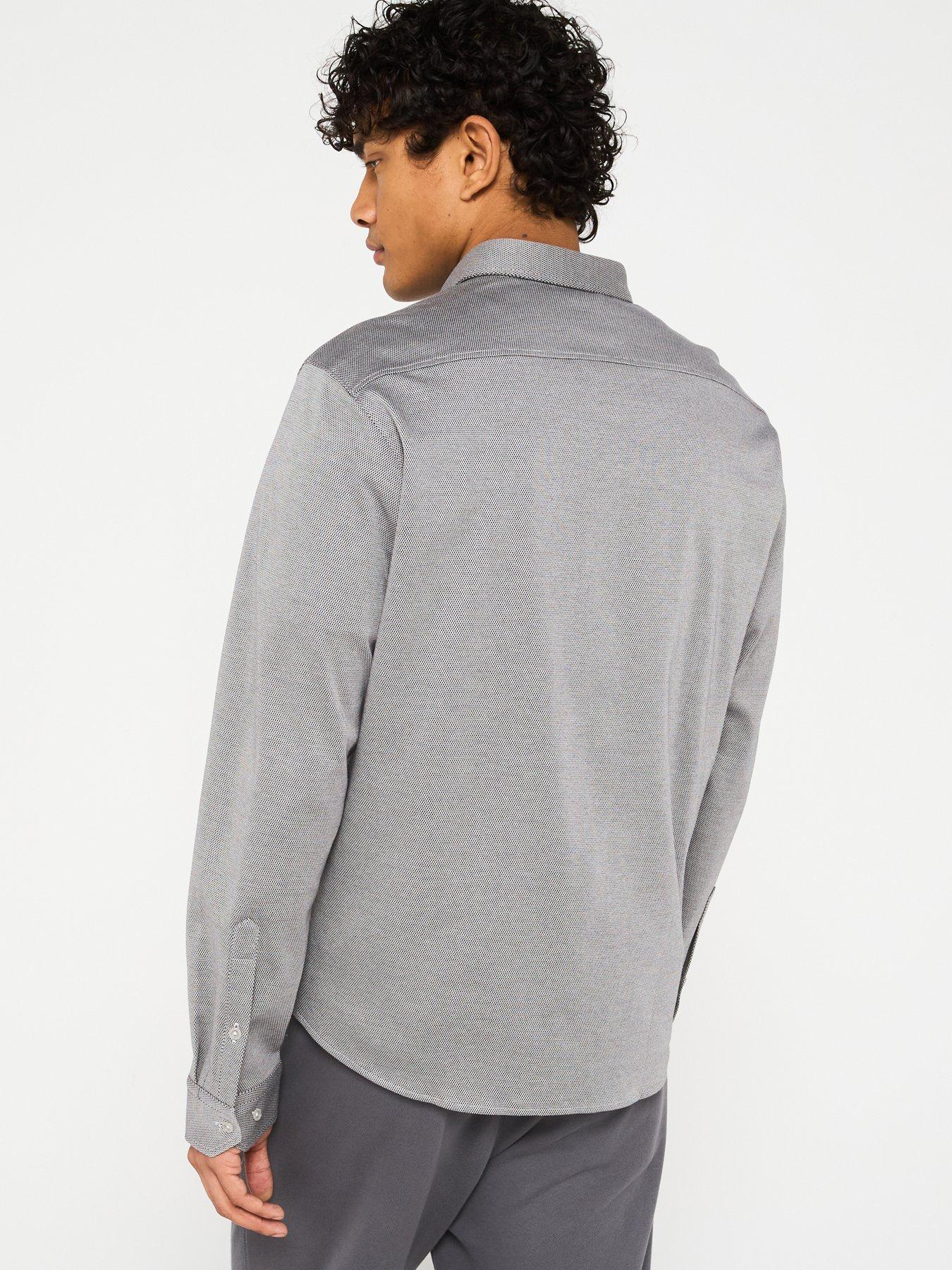 Image 2 of 4 of BOSS B_Motion_L Regular Fit Long Sleeve Shirt - Light Grey