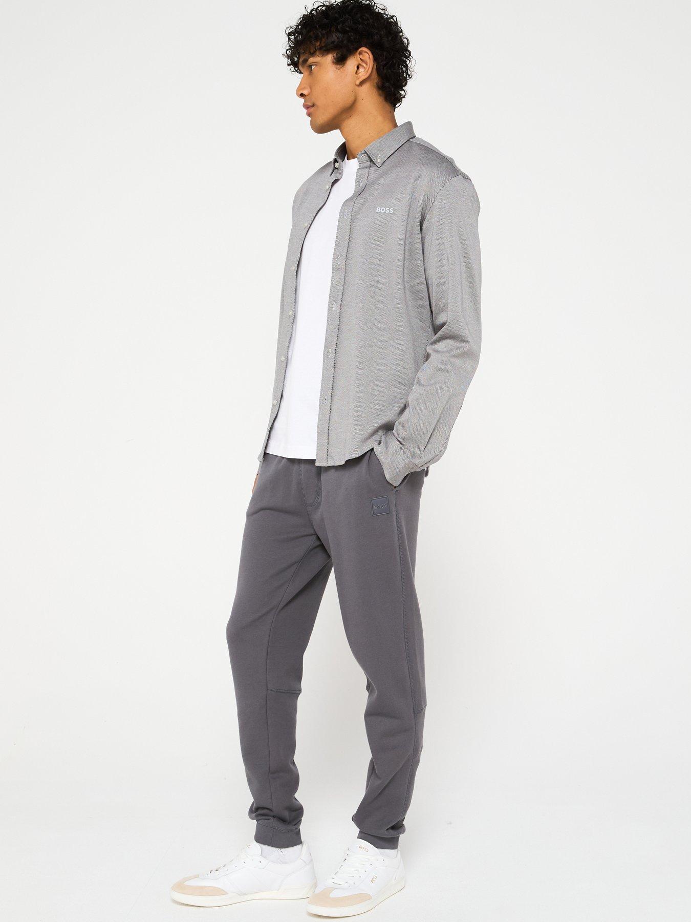 Image 3 of 4 of BOSS B_Motion_L Regular Fit Long Sleeve Shirt - Light Grey