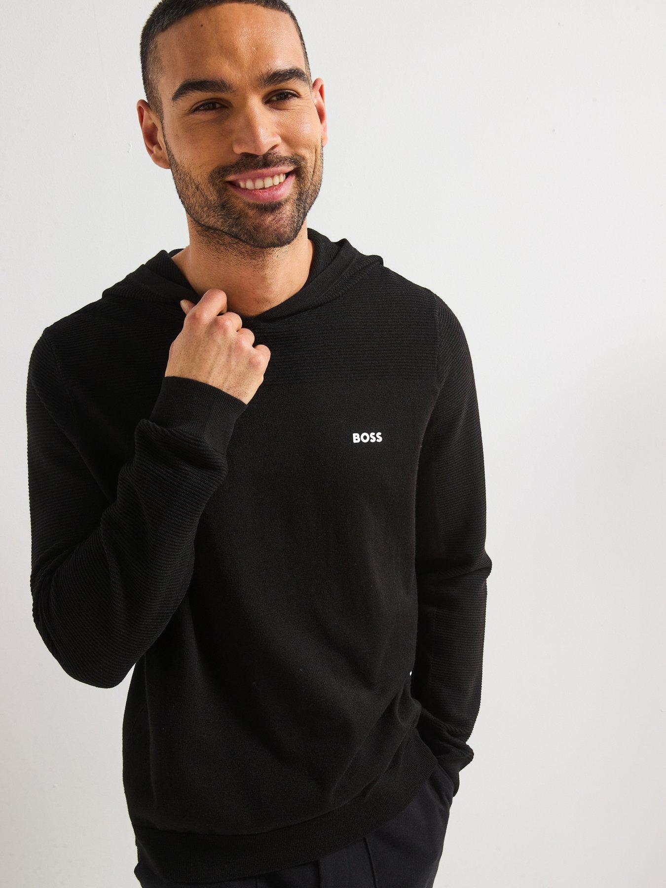 undefined K_Momentum-X_HD Regular Fit Hooded Knitted Jumper - Black