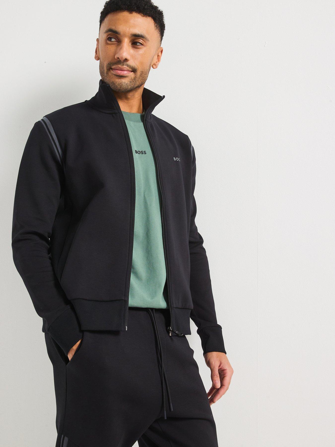 Image 4 of 6 of BOSS Regular Fit Zip Thru Tracksuit- Black