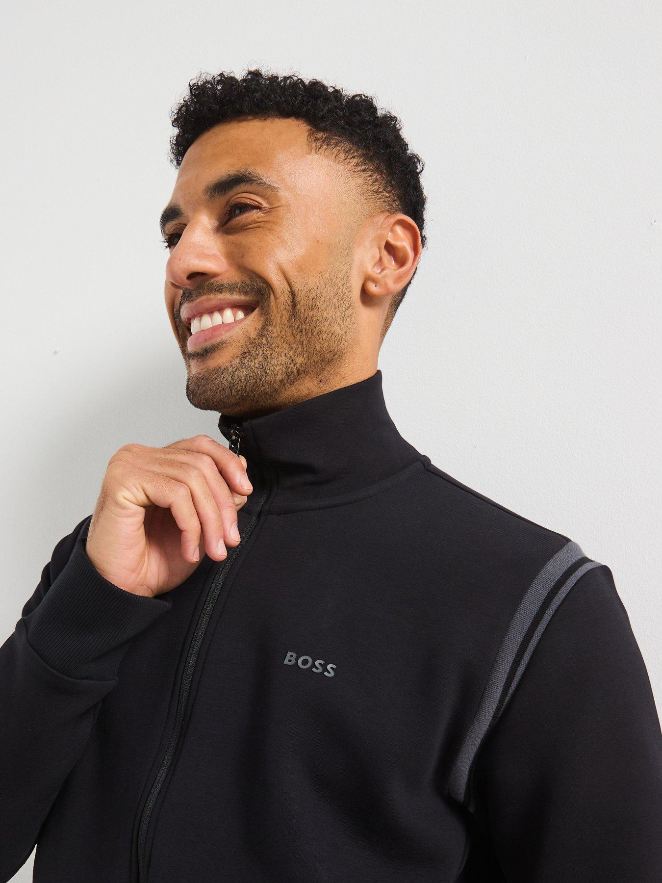 Image 6 of 6 of BOSS Regular Fit Zip Thru Tracksuit- Black