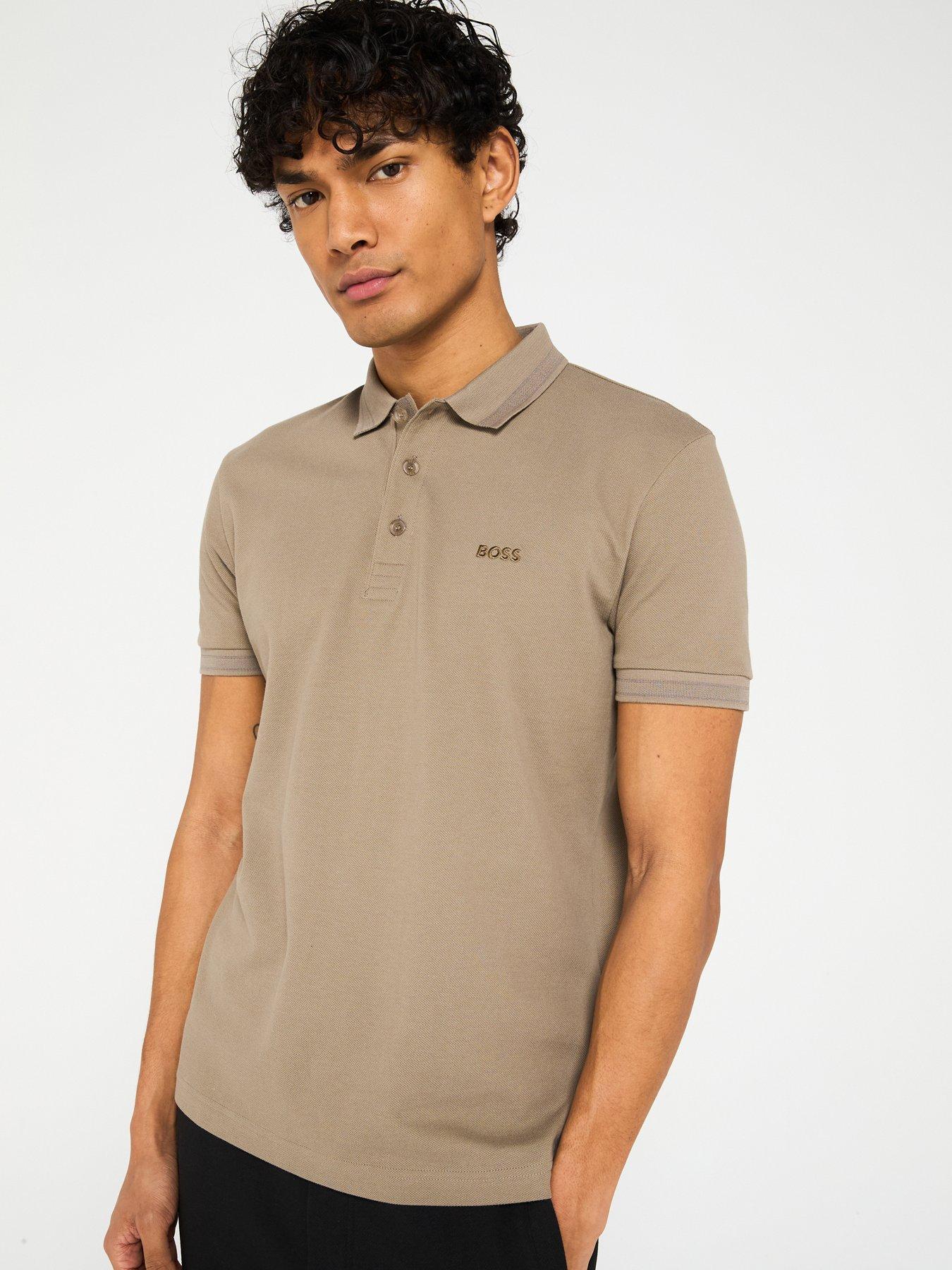 undefined Paddy Regular Fit Tipped Polo Shirt- Beige