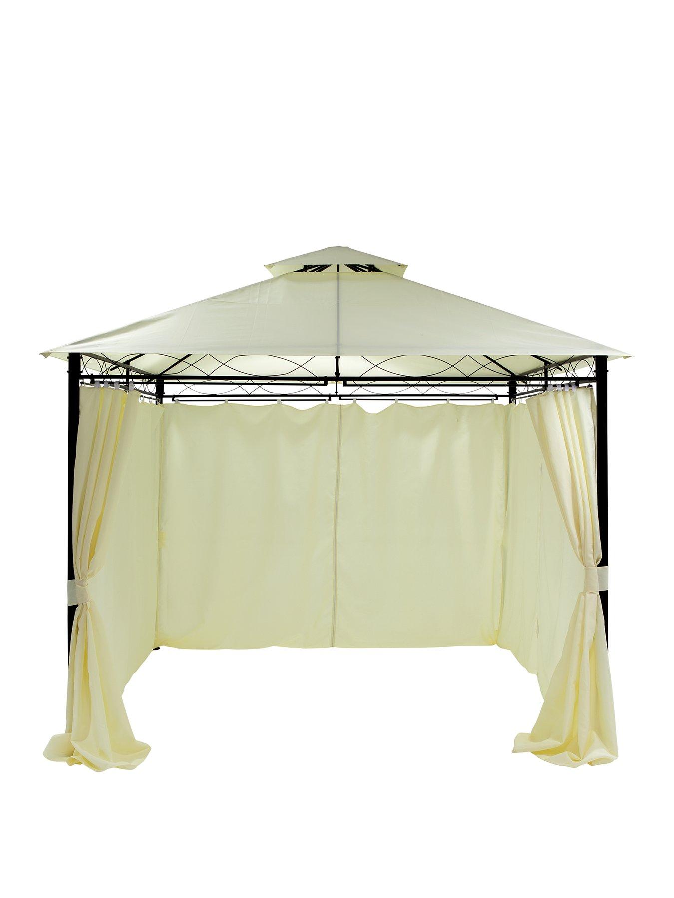Image 2 of 6 of Very Home 3 X 3M Metal Gazebo With 4 Side Panels